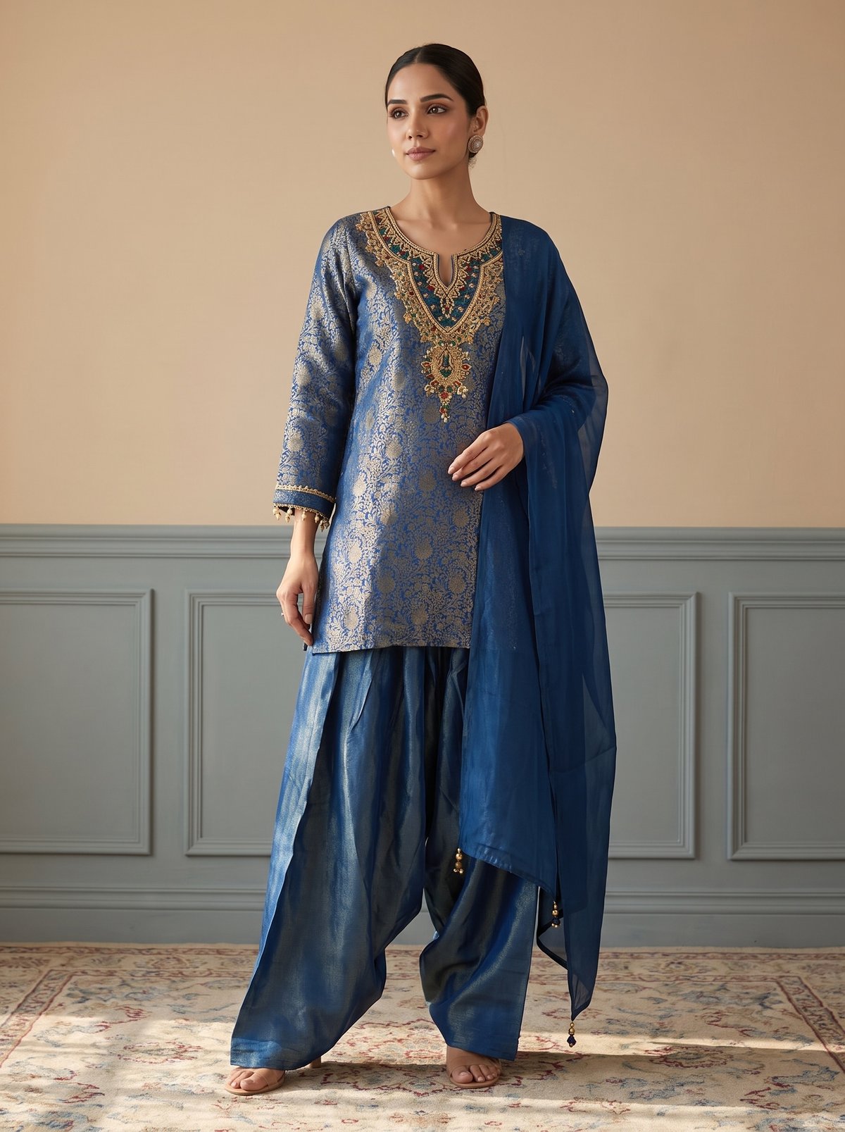 Blue Sapphire Kurta Set