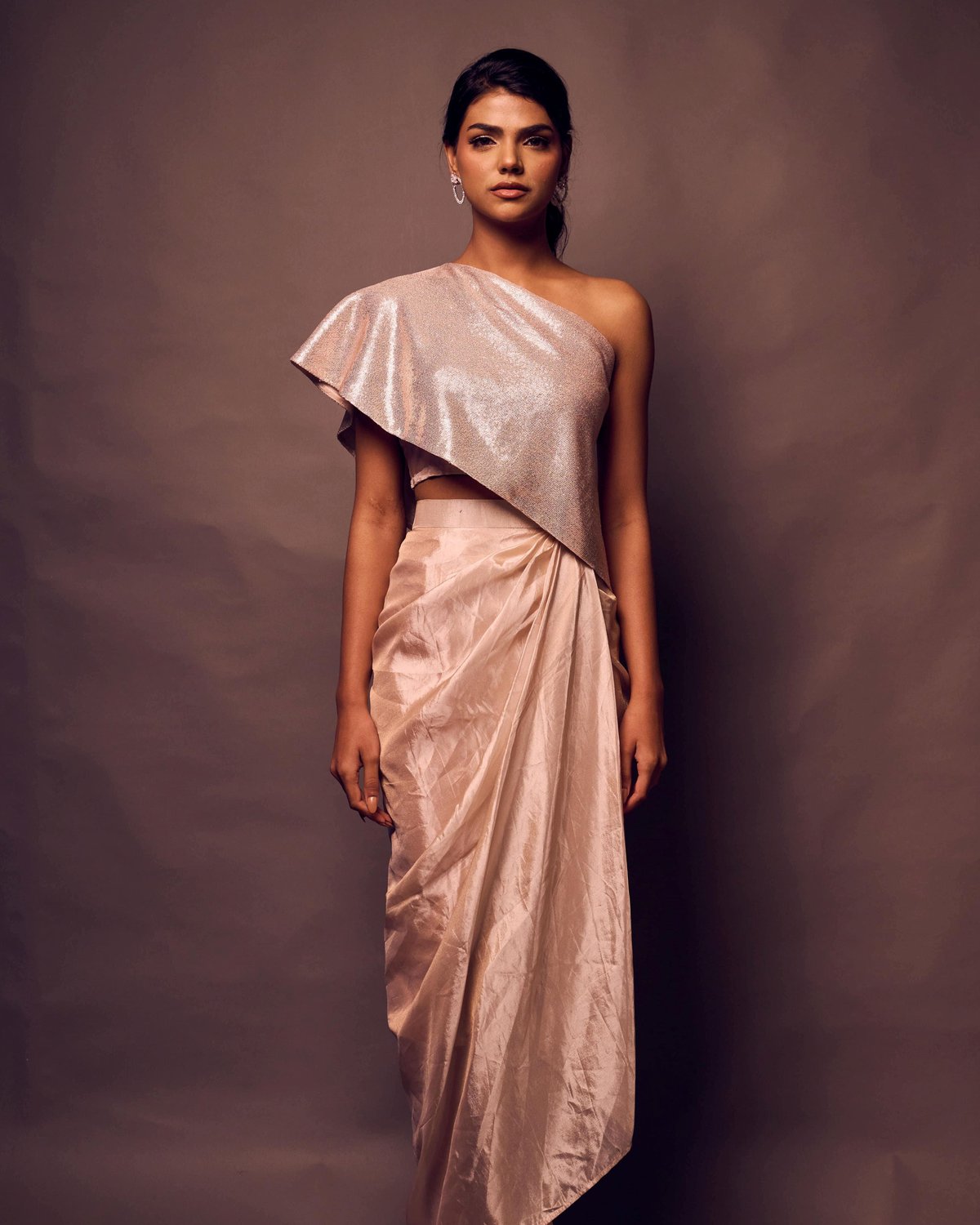 Weaving Cult Rose Gold Sequin Festive Coord Set