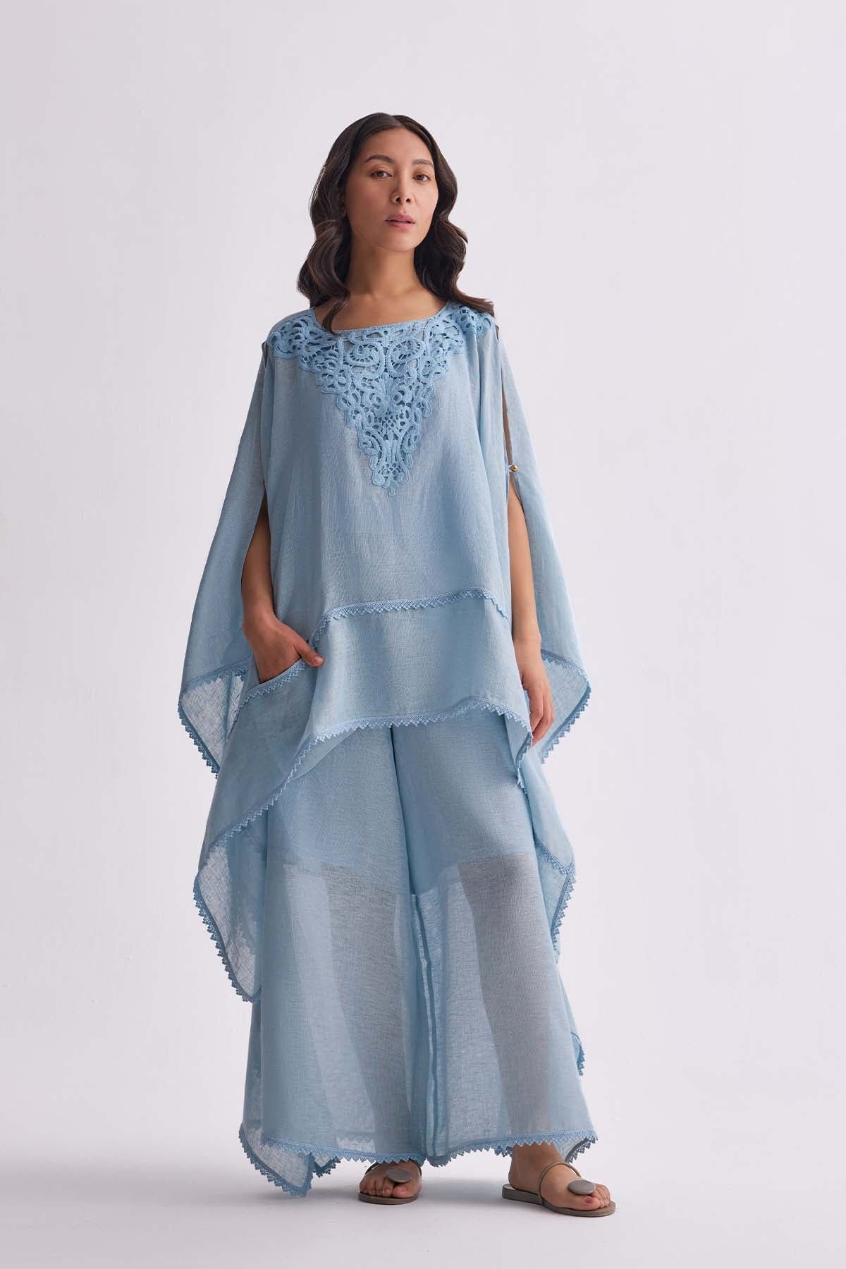 The Prishitha Linen Cape Set