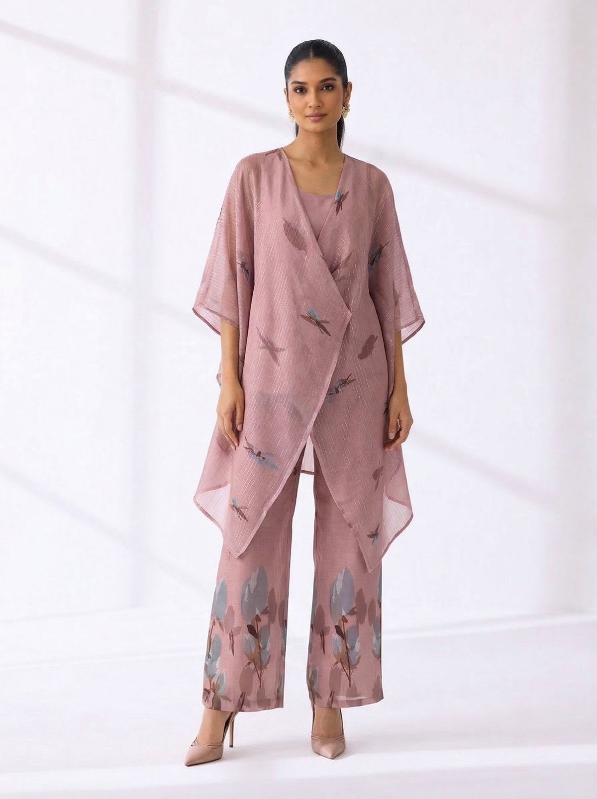 Pink Lotus Kaftan & Pant