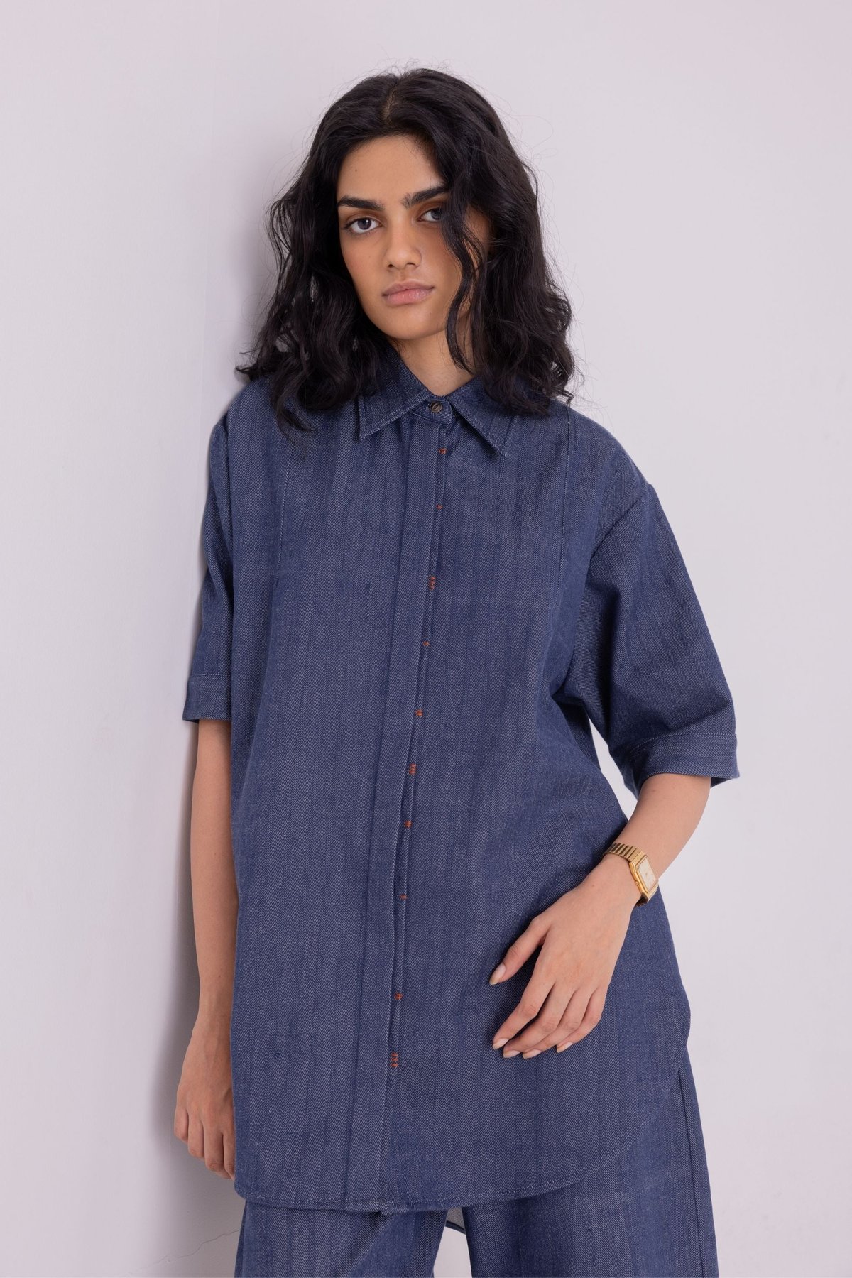 Handwoven Denim Shirt