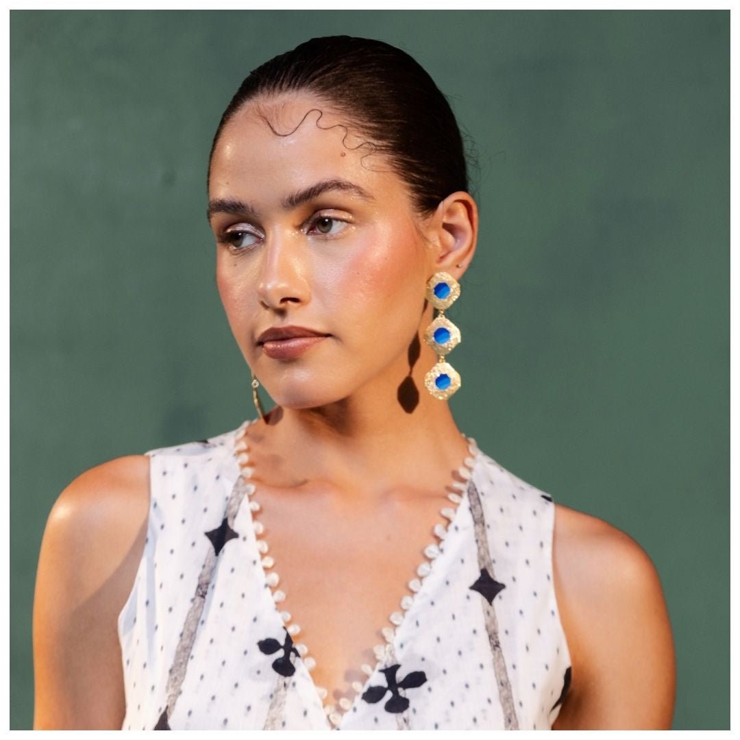 HARMONIE THREE TIER EARRINGS