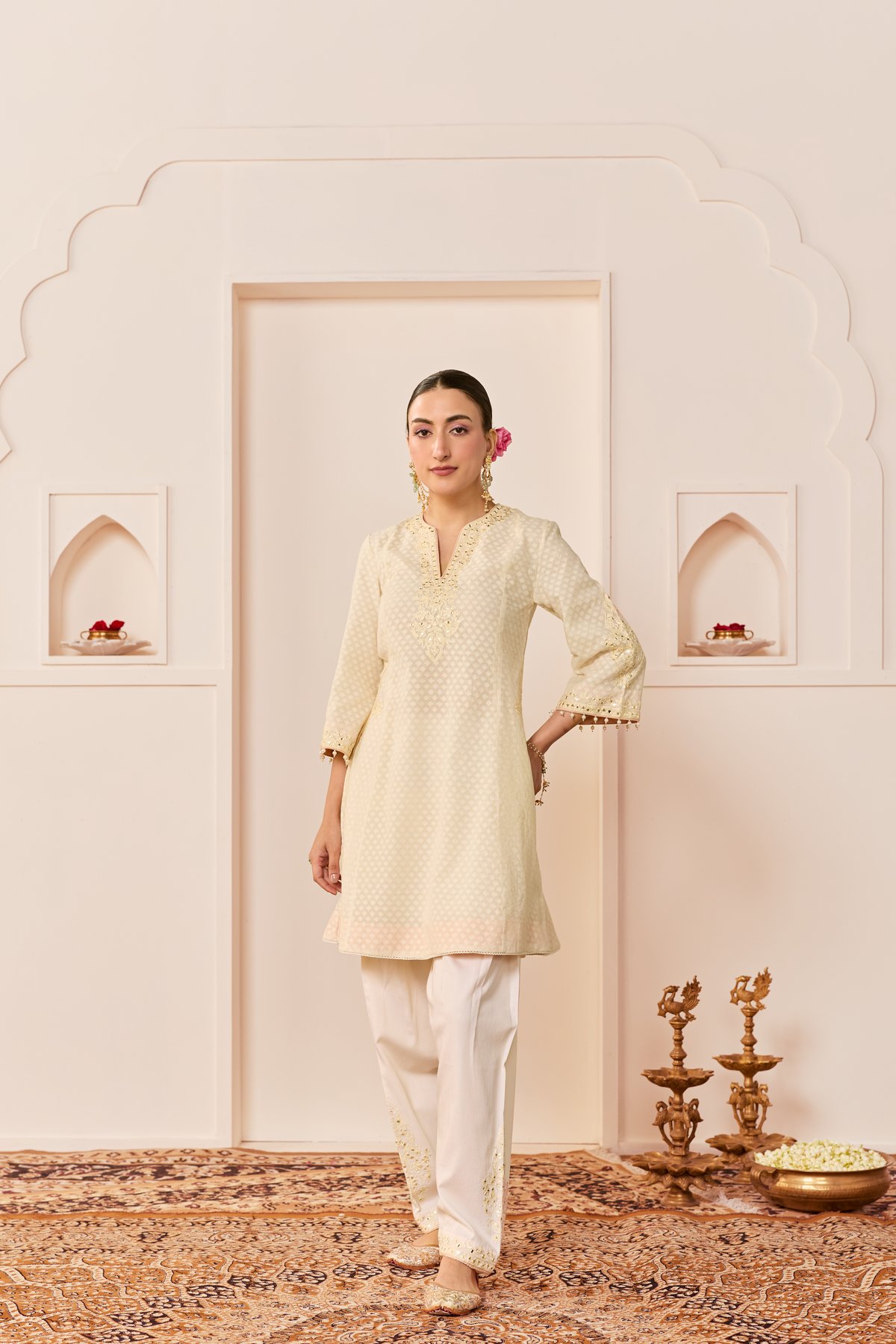 REEM - SHORT CHOGA WITH DOGRI SALWAR AND DUPATTA