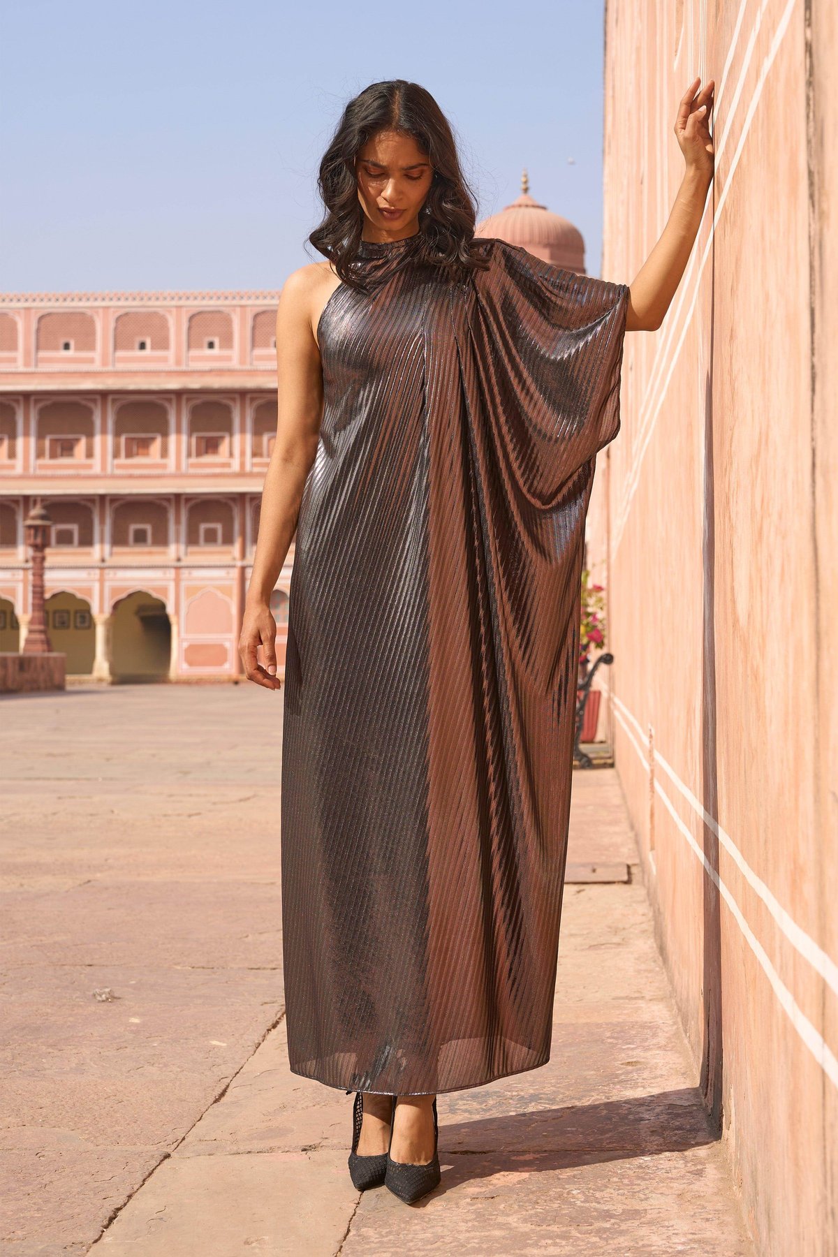 Single Sleeve Kaftan Dress