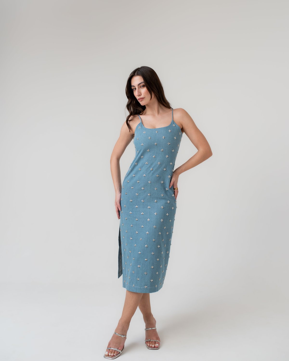 Crystal Denim Dress
