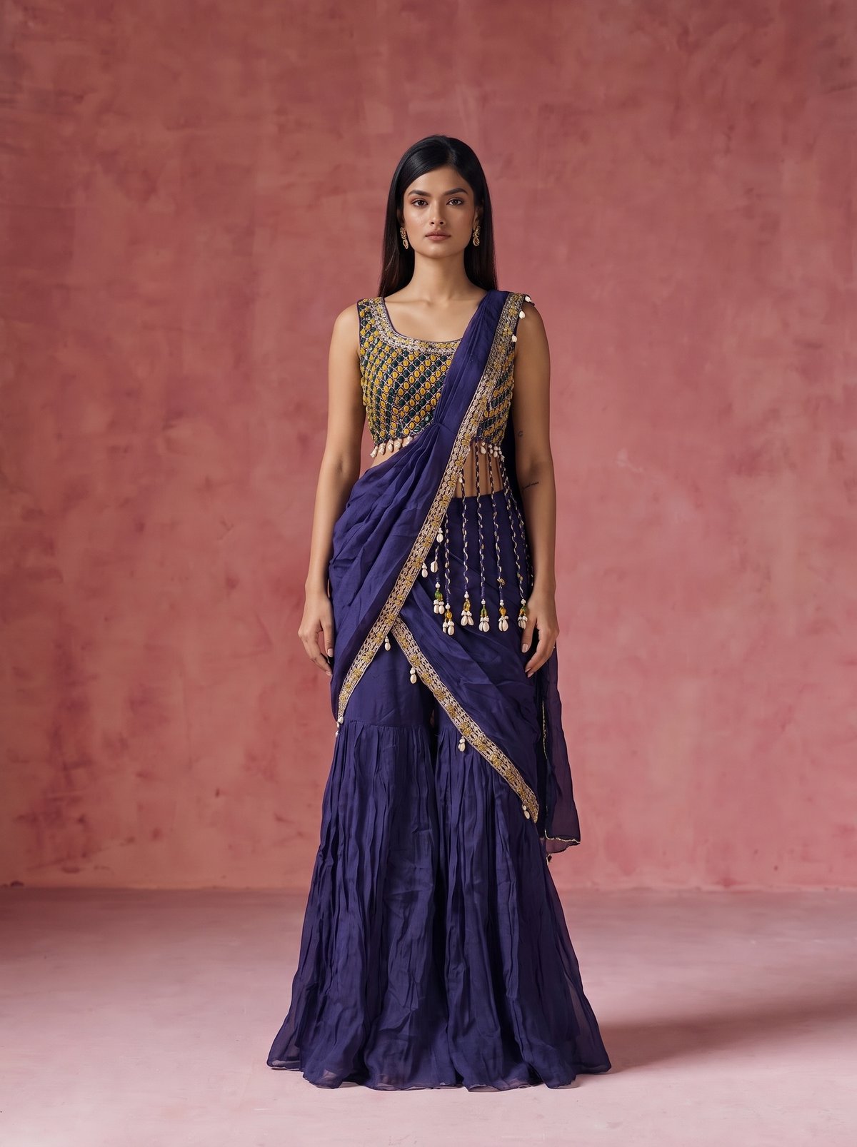 Naima Drape Sharara Set