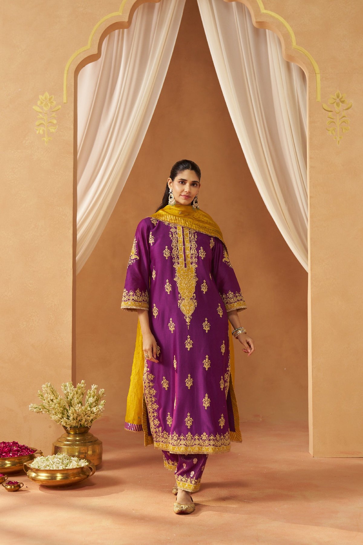 Mubina Kurta with Salwar and Dupatta