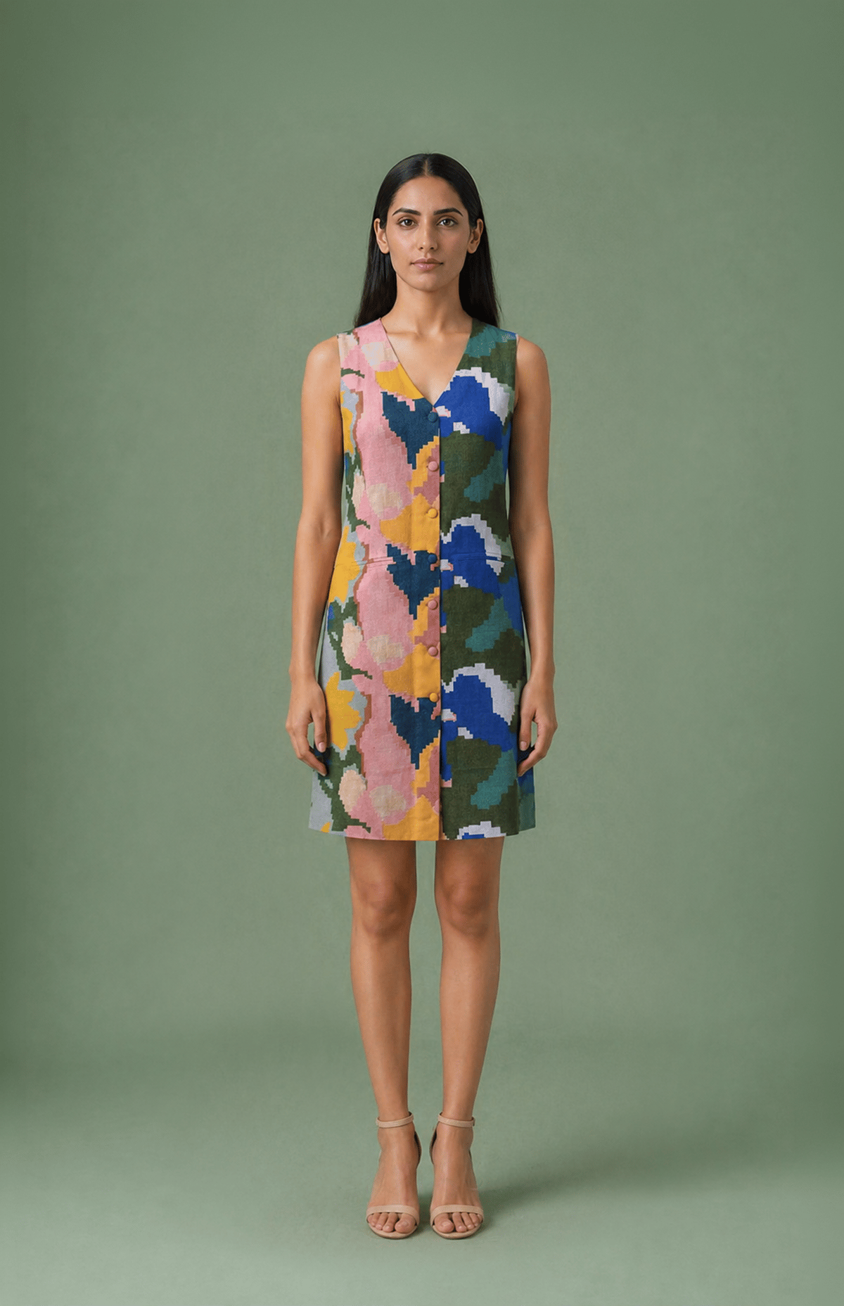 Ikat Short Dress