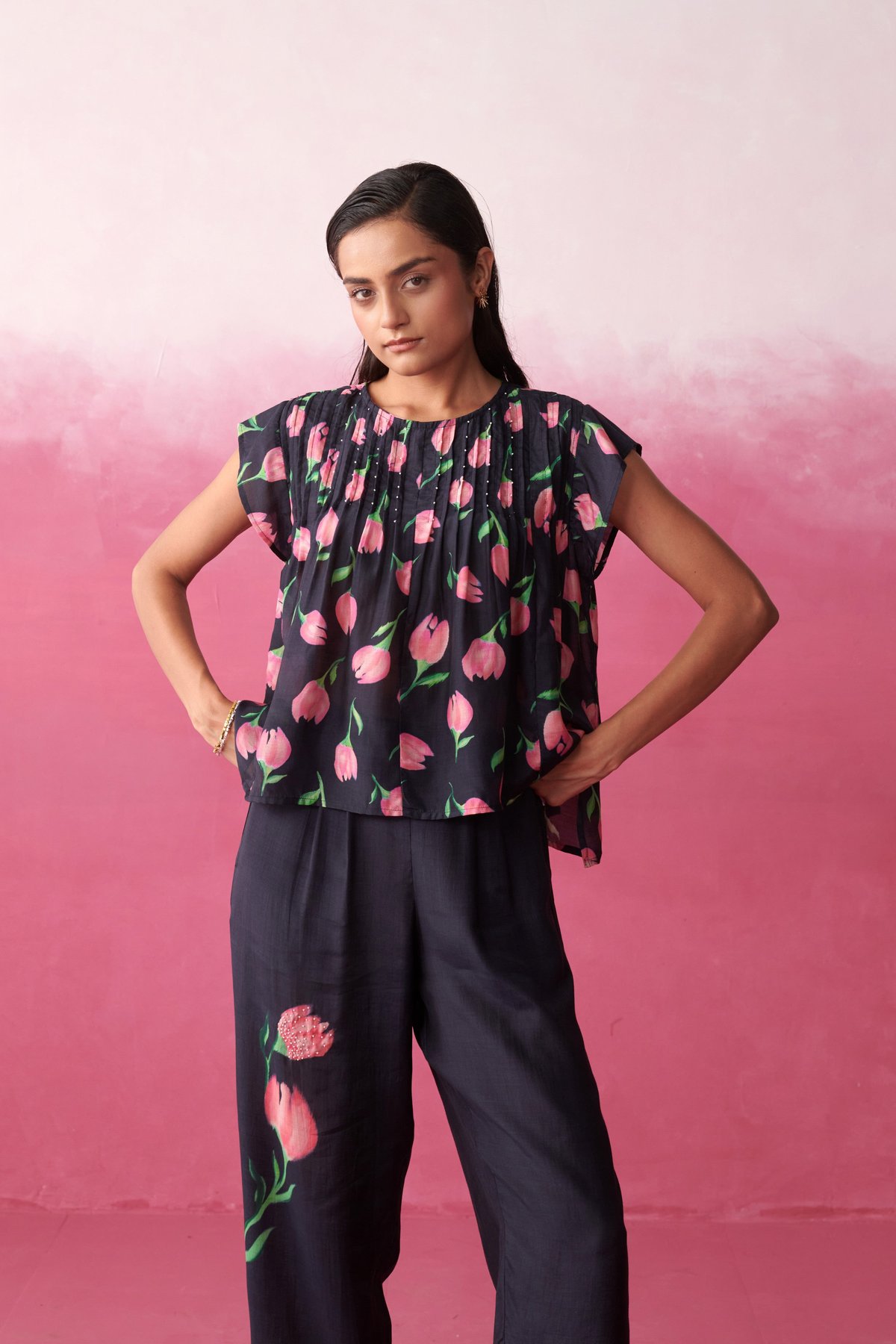 Fay Blush Tulip Top