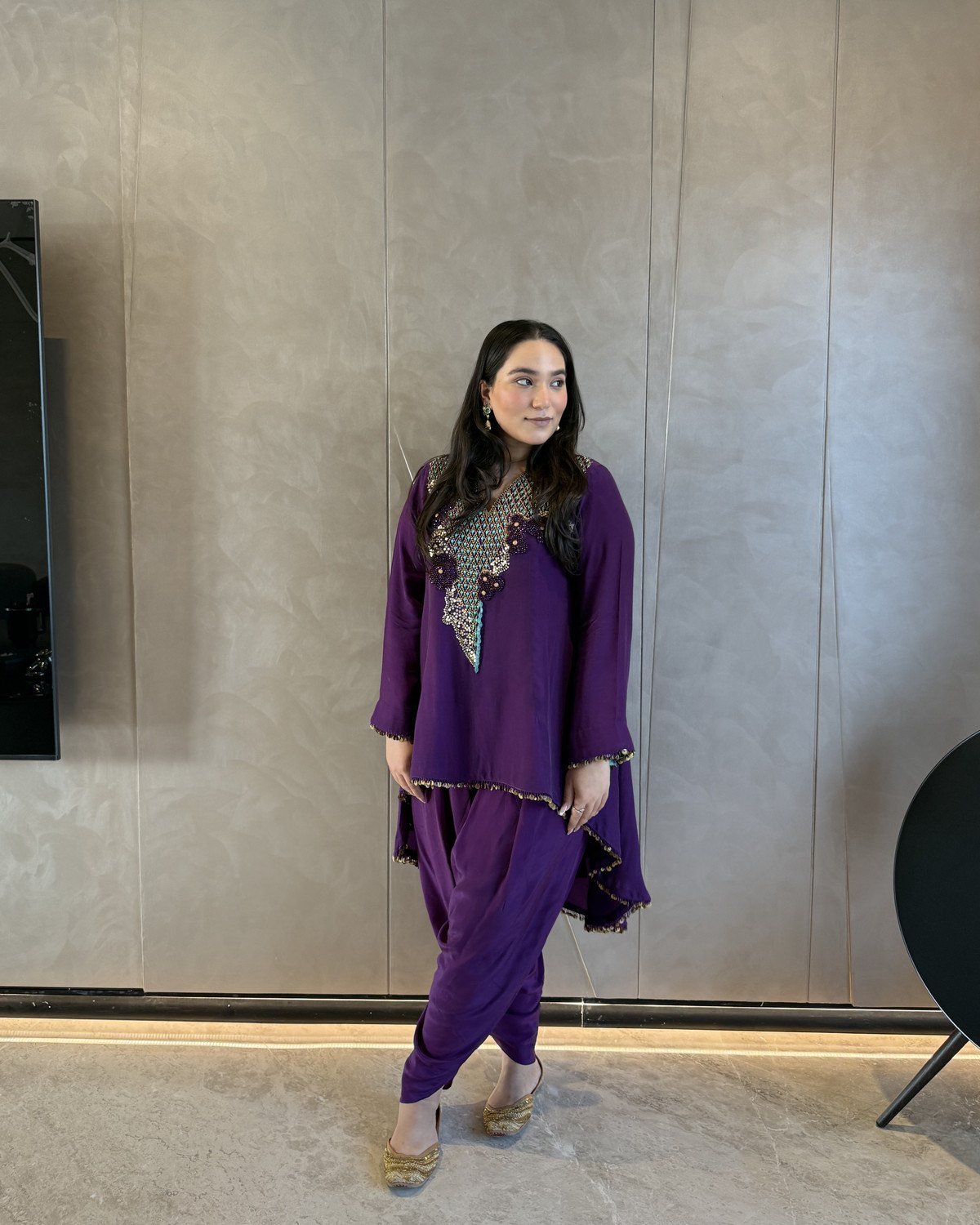Afsana Co-ord Set Purple