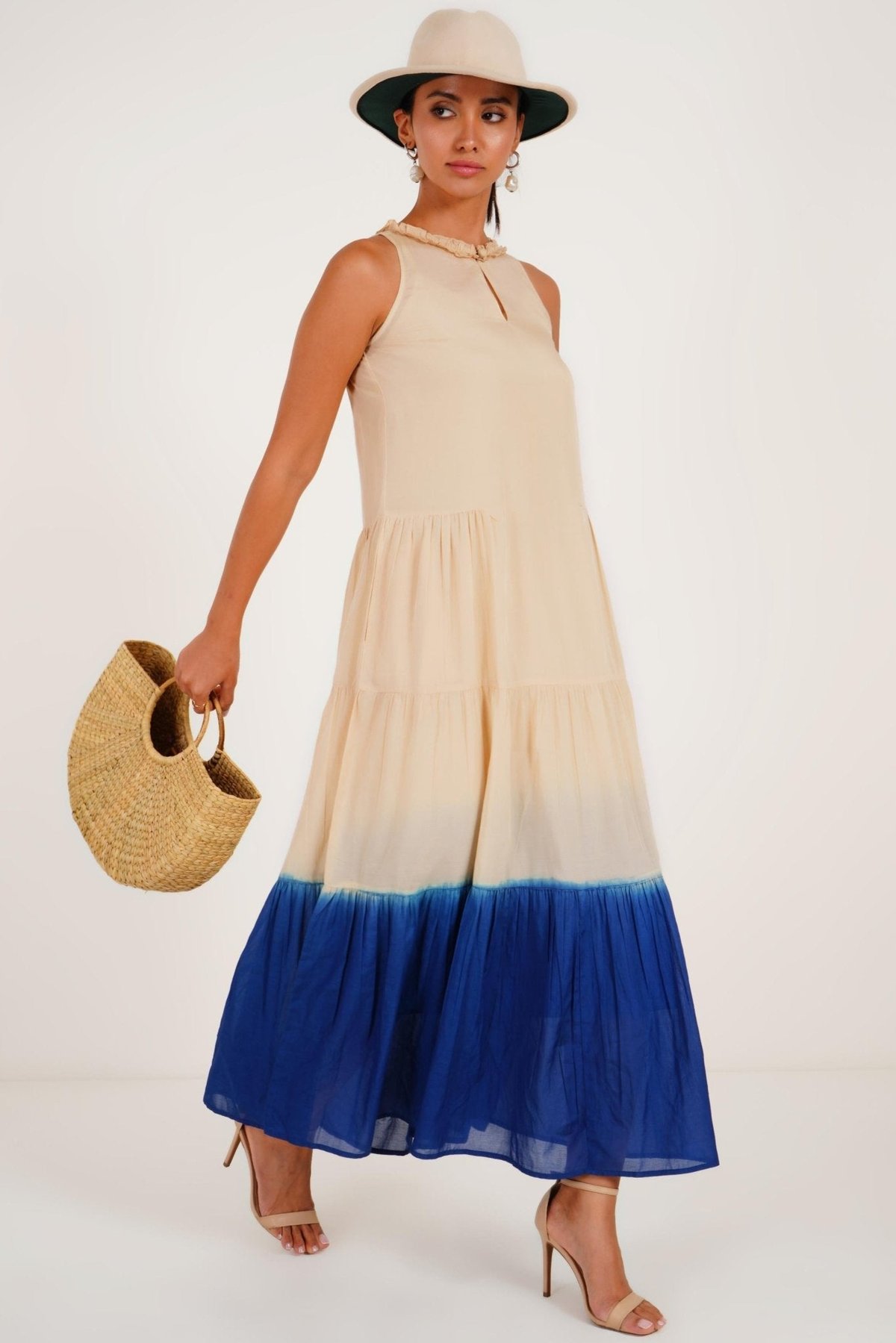 Dip-Dye Tiered Maxi