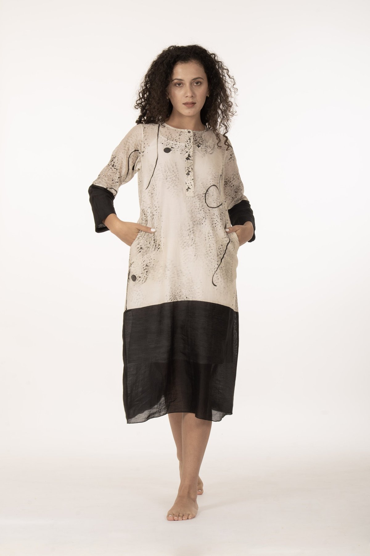 Ivory Shadow Dress