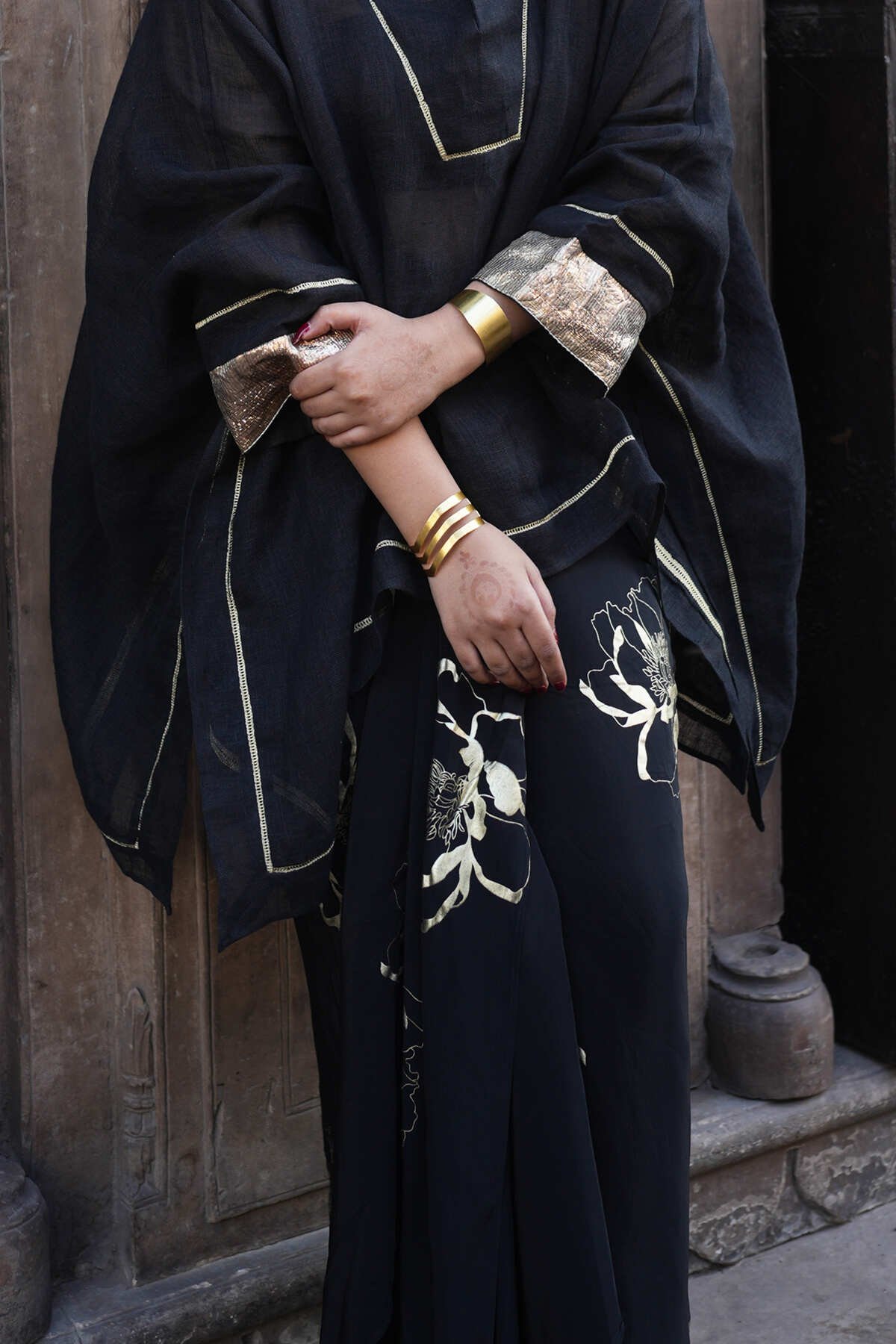 The Black Chulbuli Dhoti