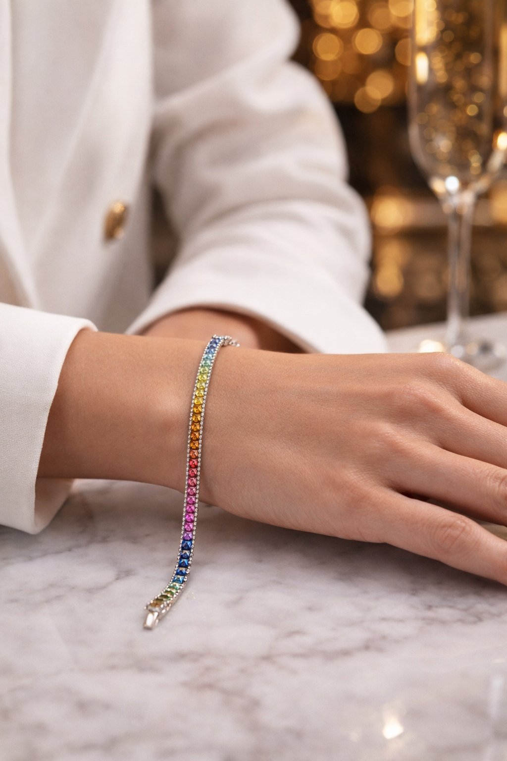 Gradient Prism Crystal Bracelet