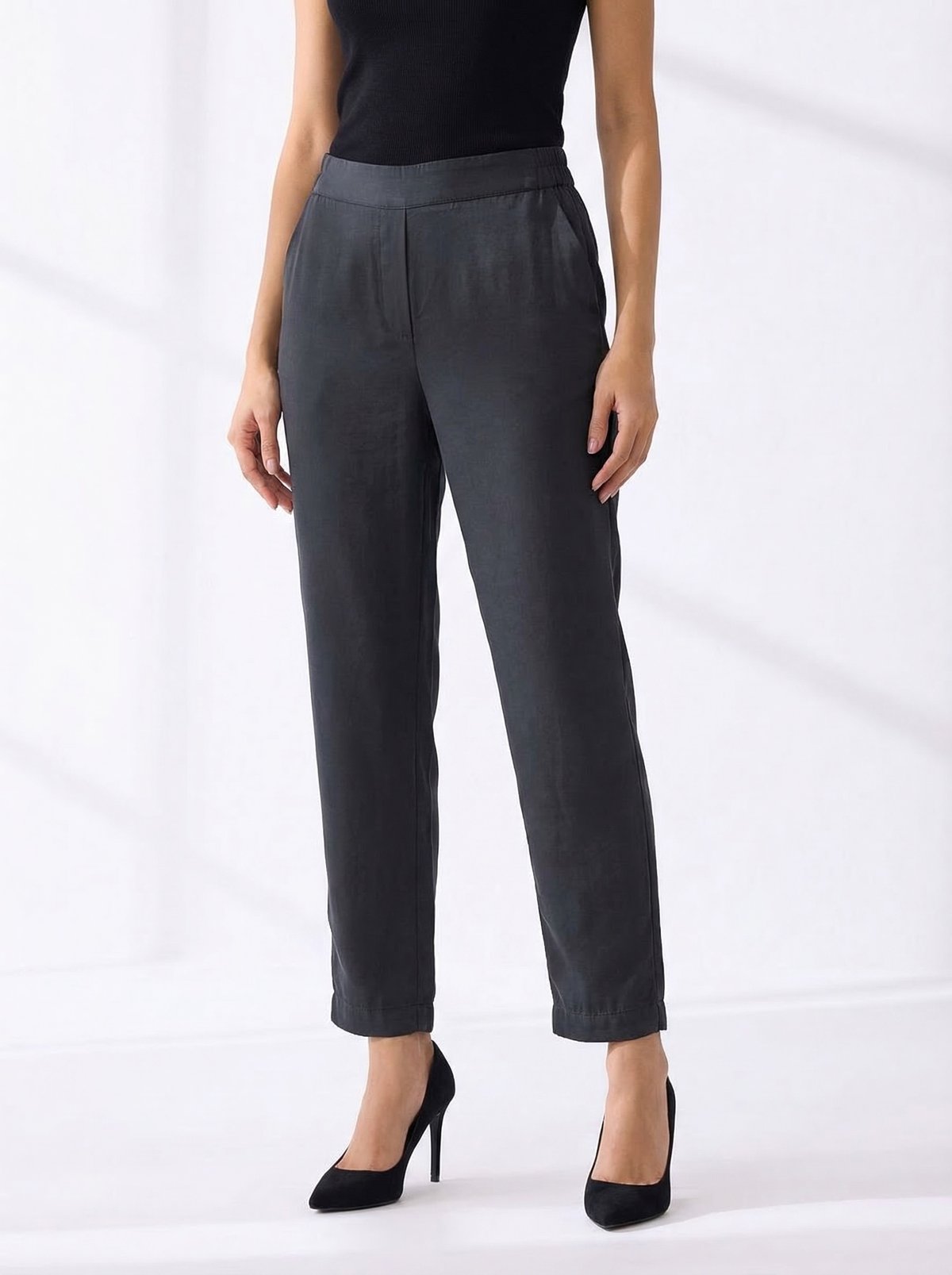 Tapered Pull-On Pants