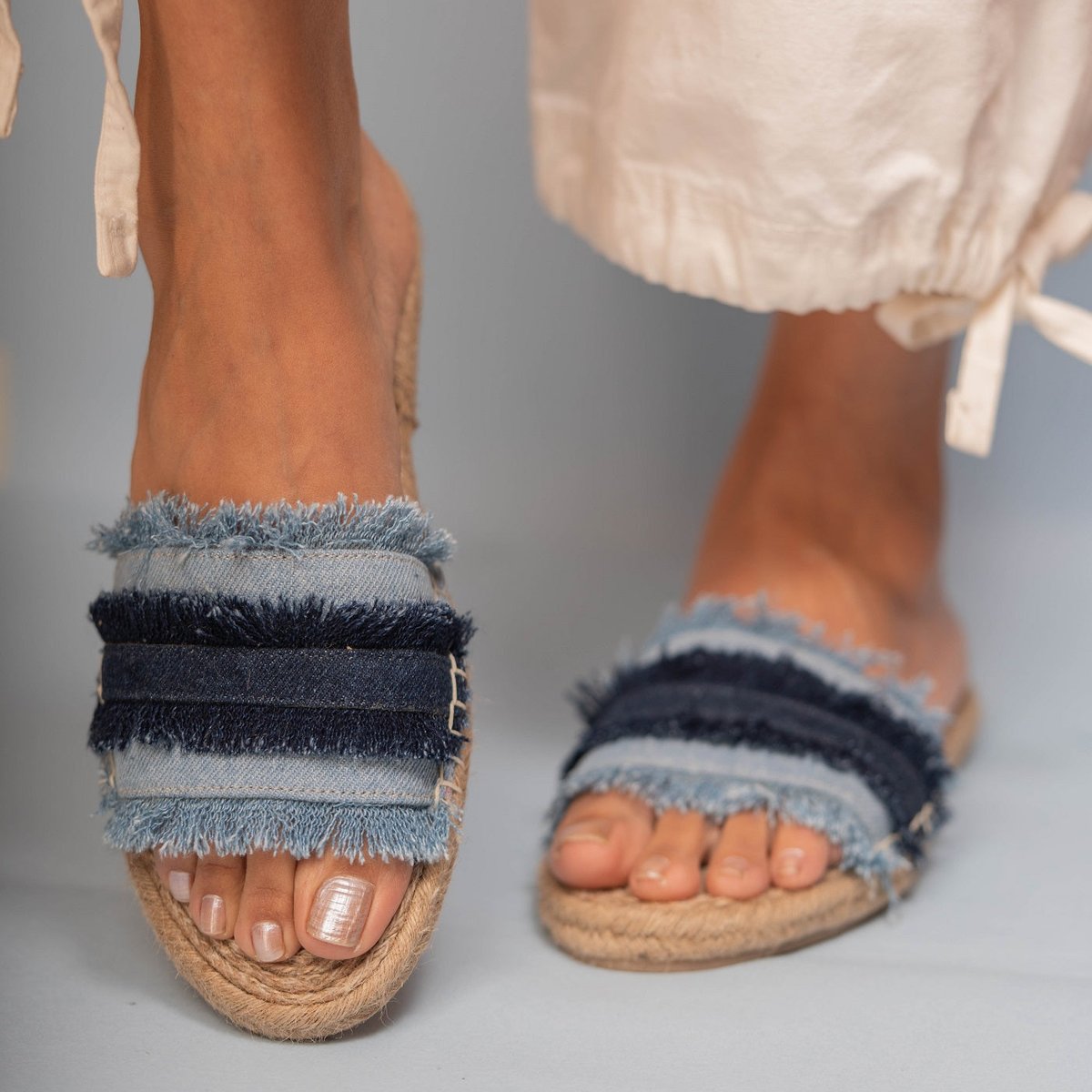 Saira Denim Sandals