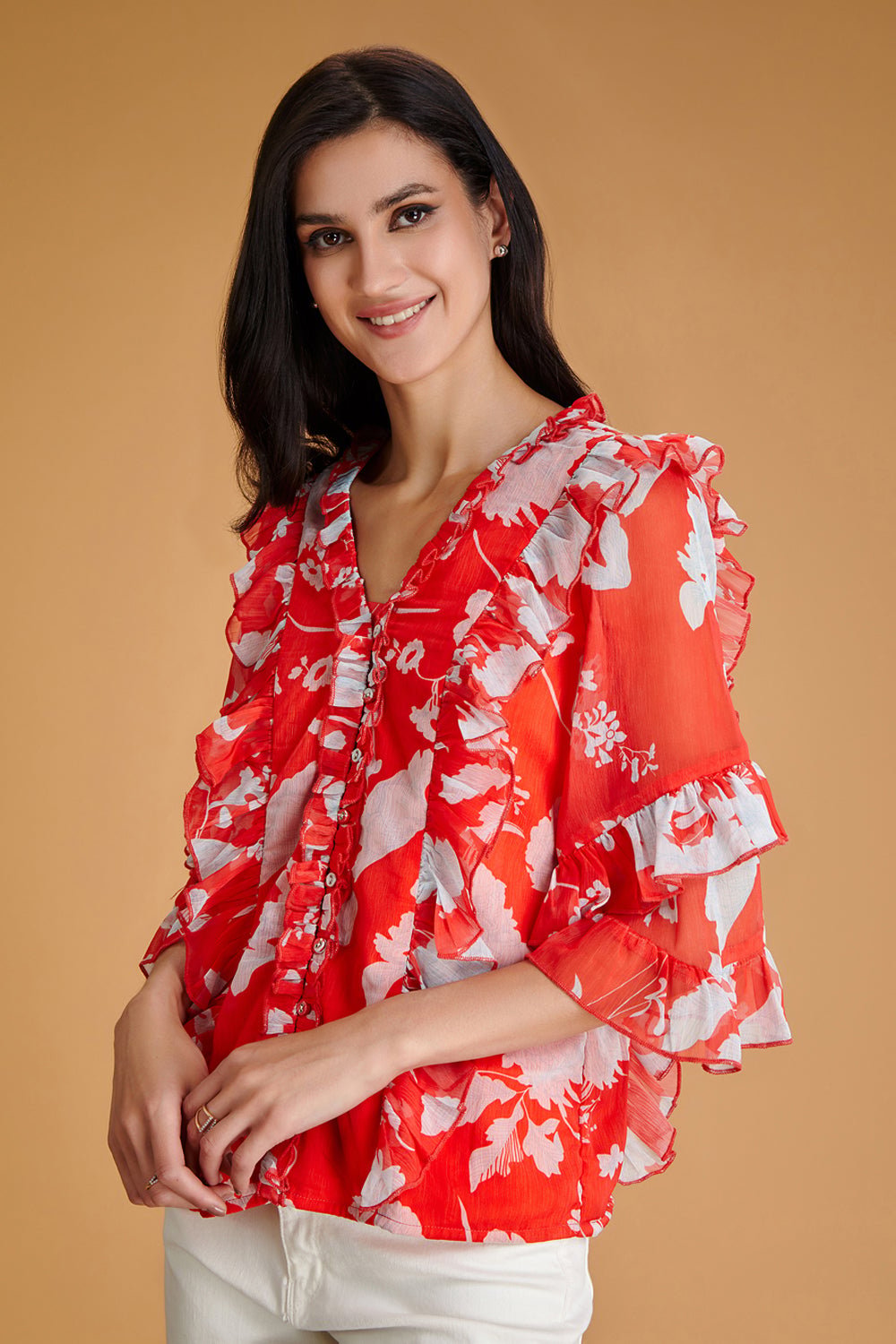 Sweetheart Ruffle Blouse