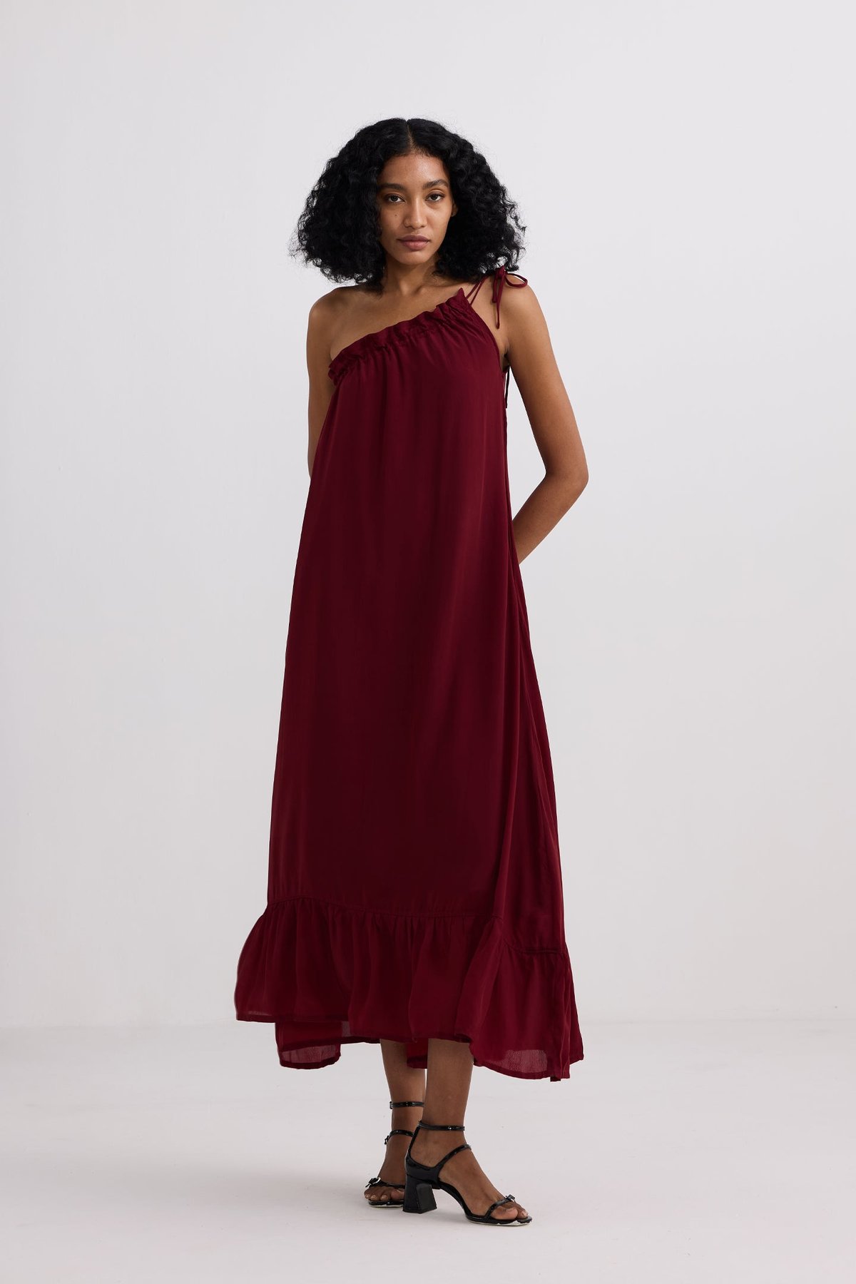 One-Shoulder Maxi Dress