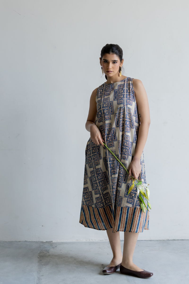 Easy Charm Dress - Avani Natural White