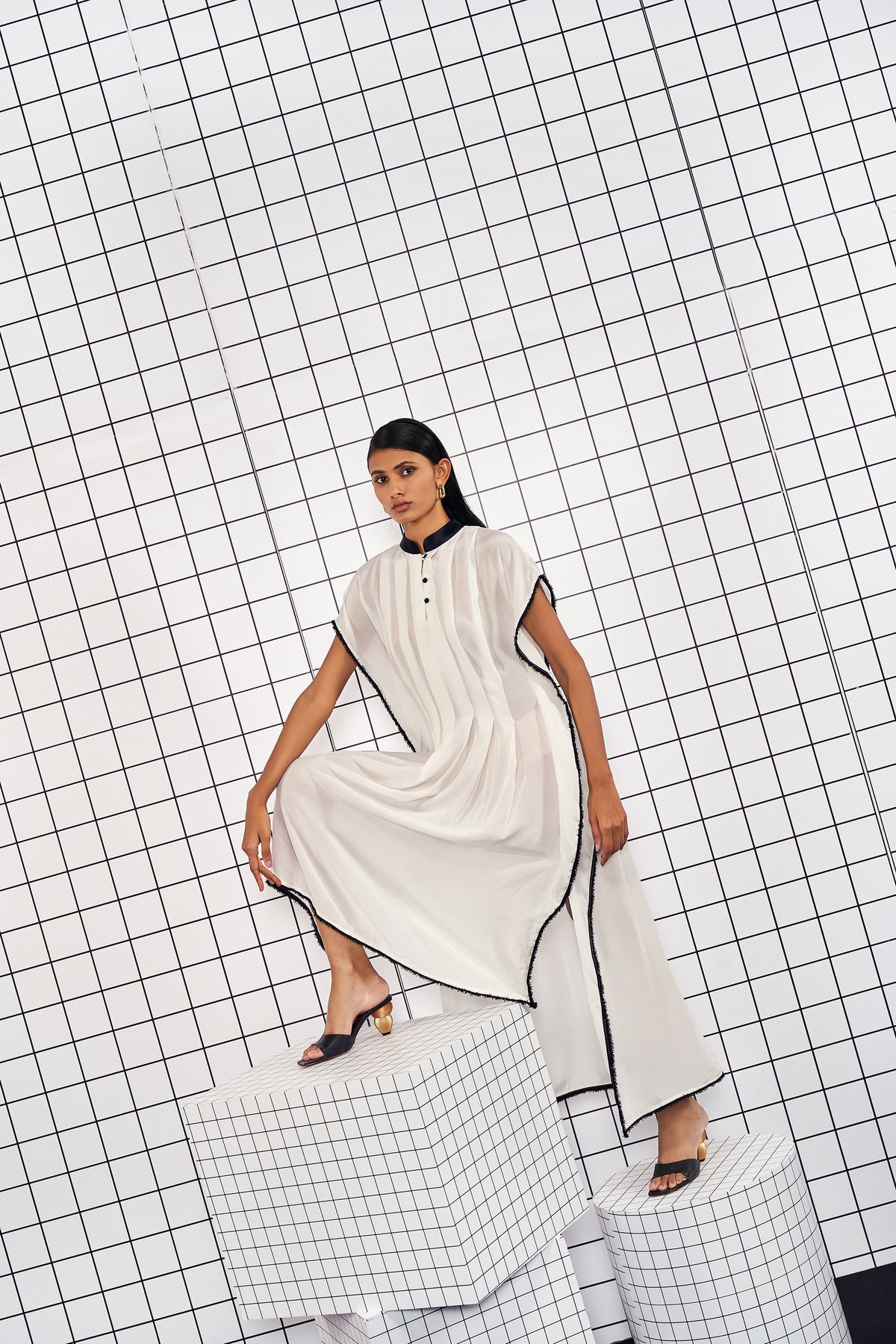 Oh! Mia White Kaftan