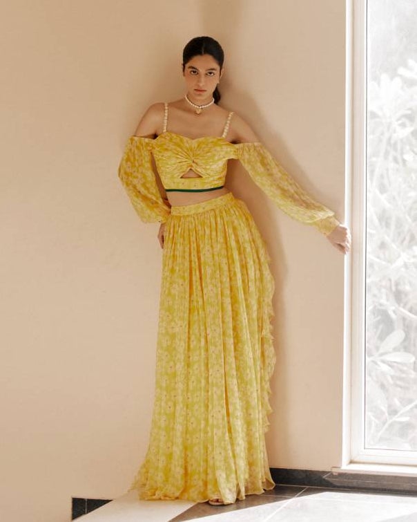 Petal Haze Bemberg Lehenga Set