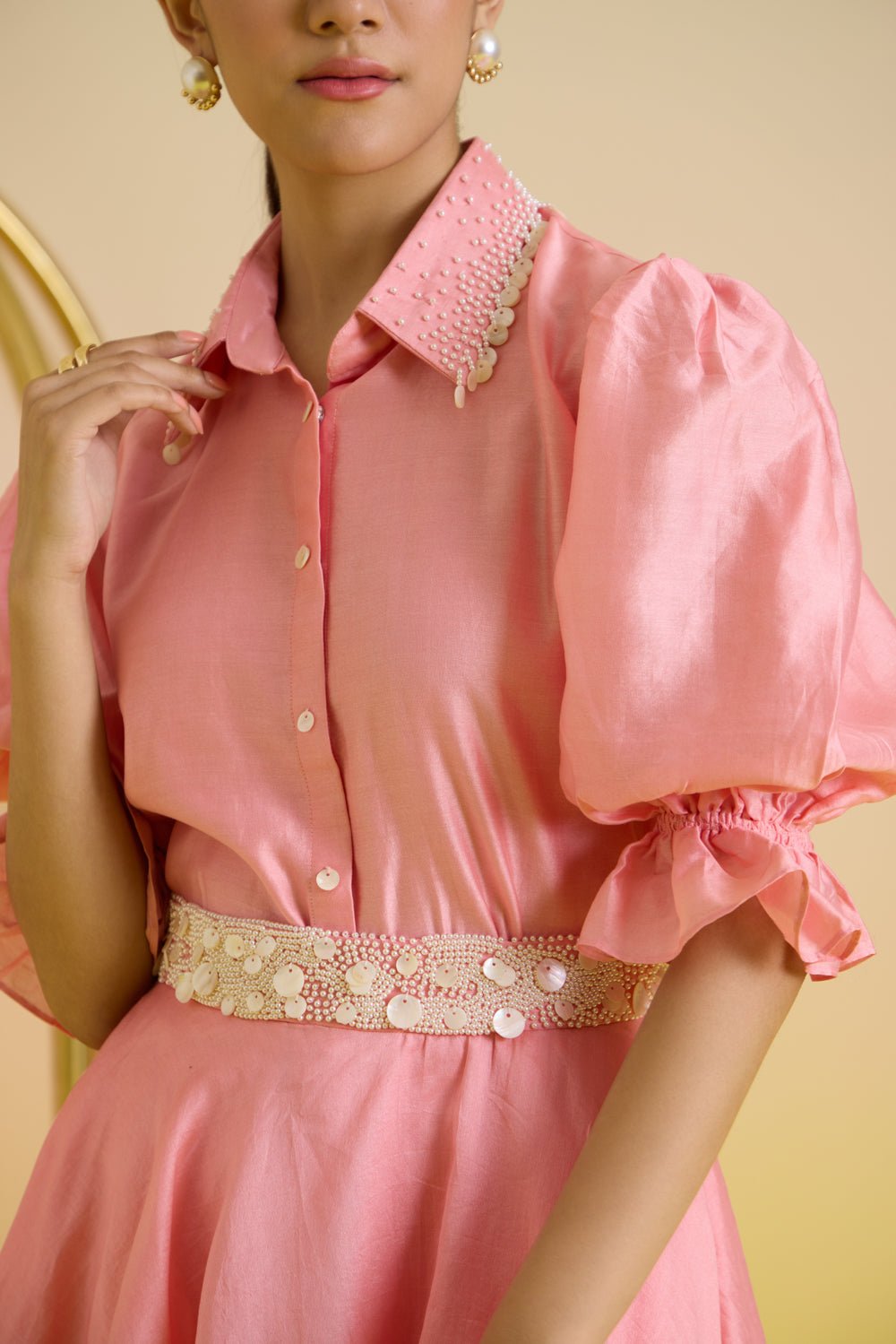 Bubblegum Embroidered Shirt