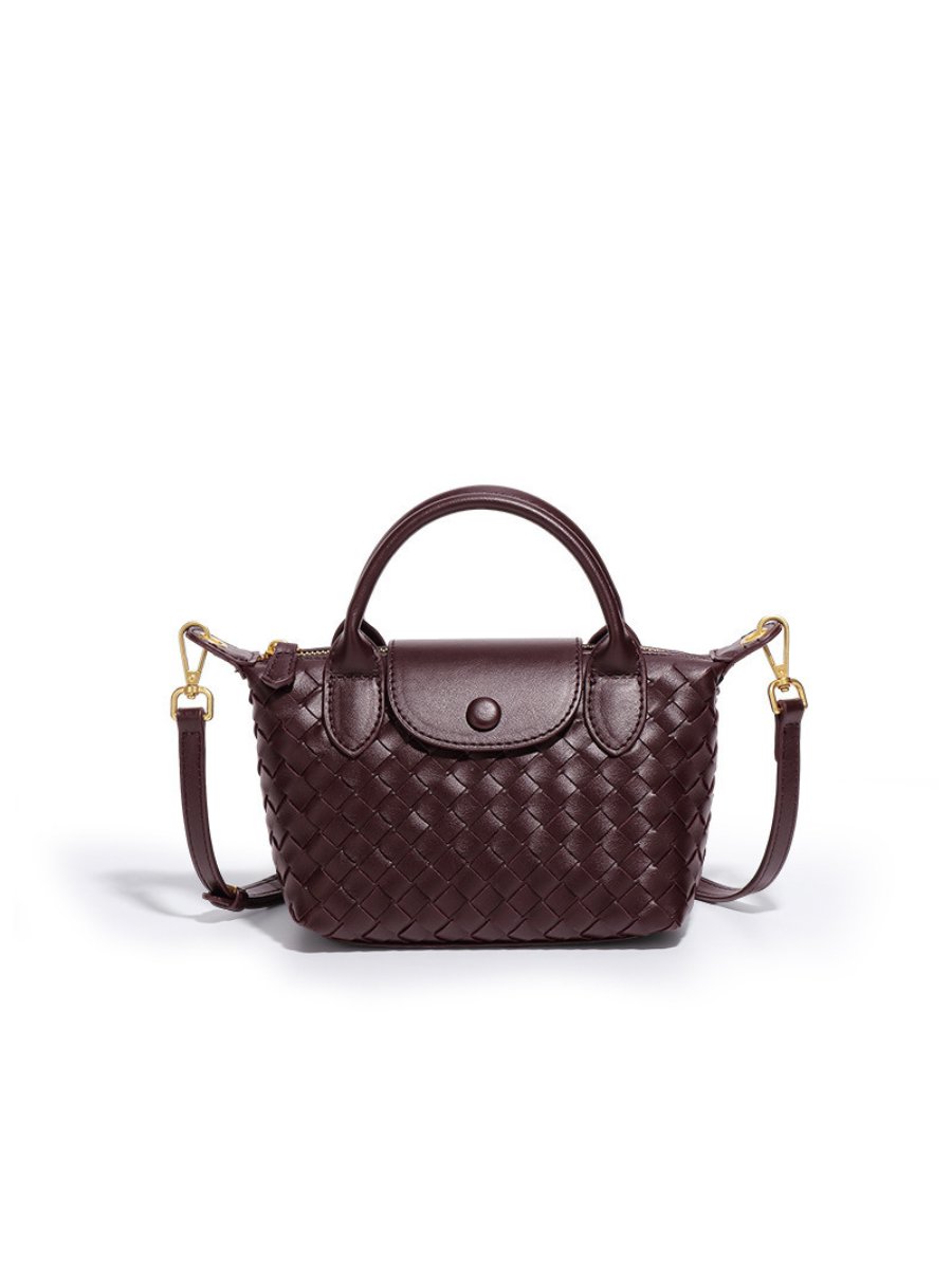 Aria - ladies handwoven sling bag, faux leather