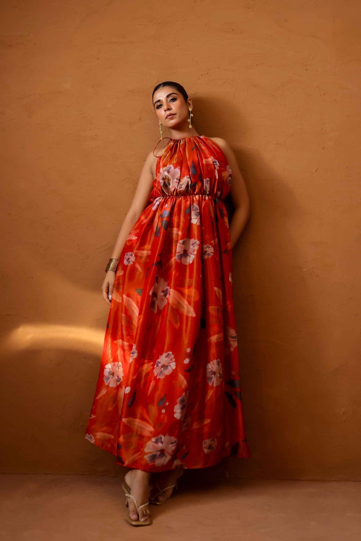 Malabari hand draped gown