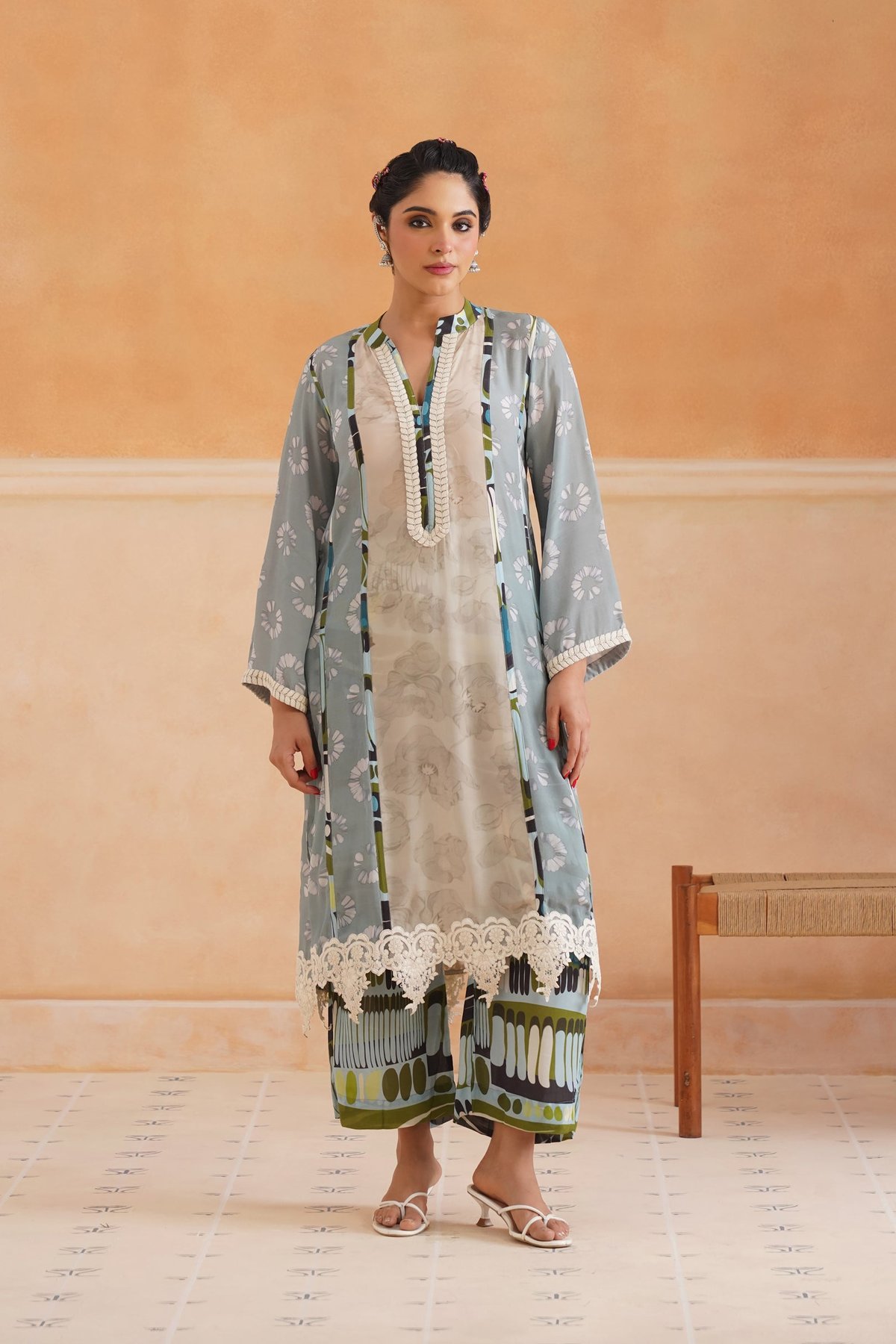 Lina Crepe Printed Matching Set