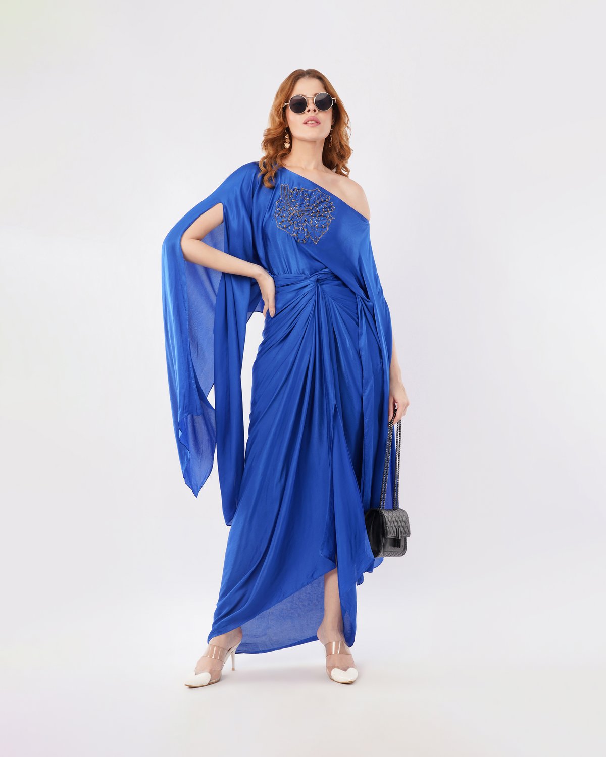 Mirage Embellished Sash And Sarong Skirt Set