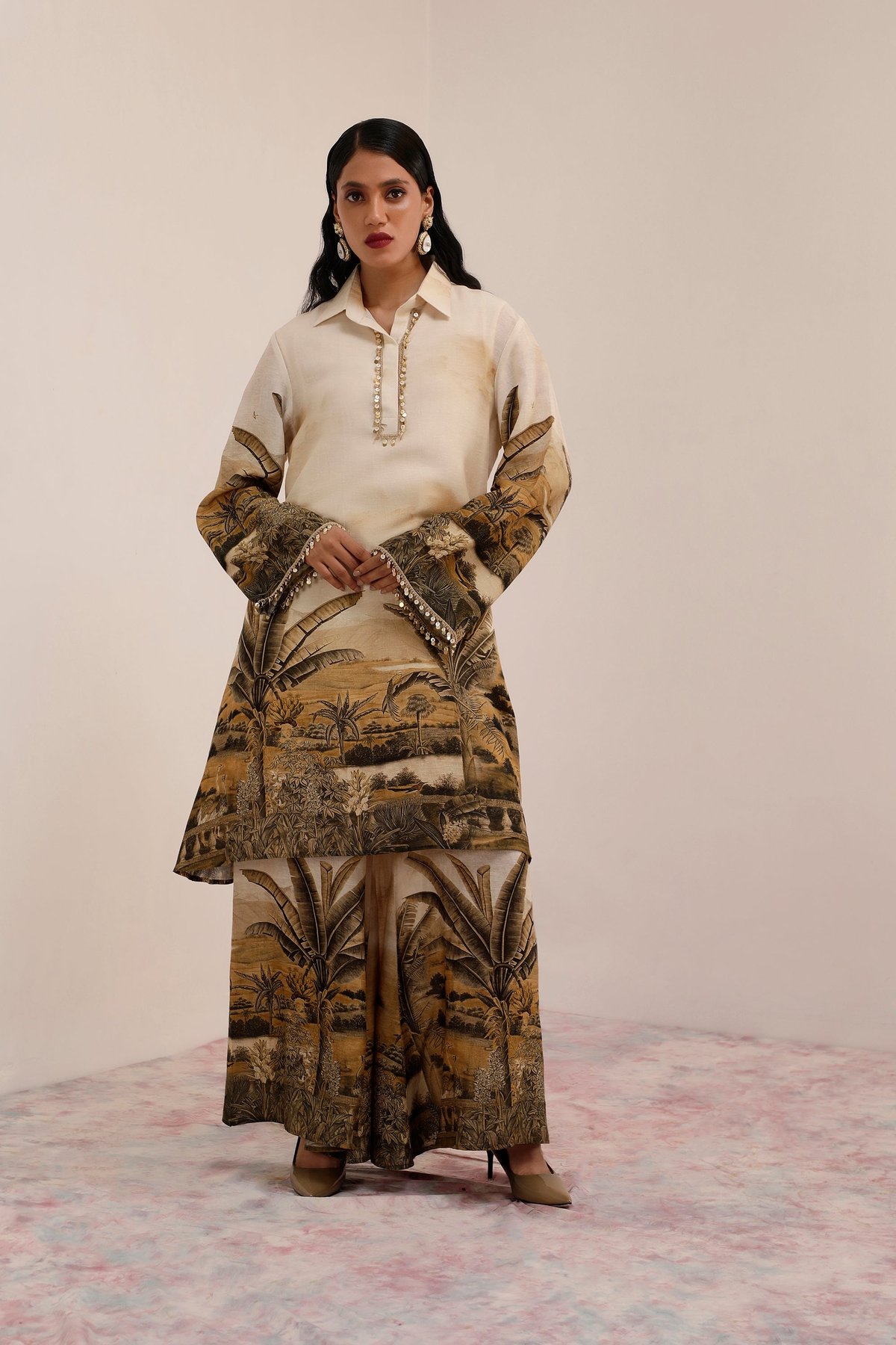 Vanya Palm - Tunic Set