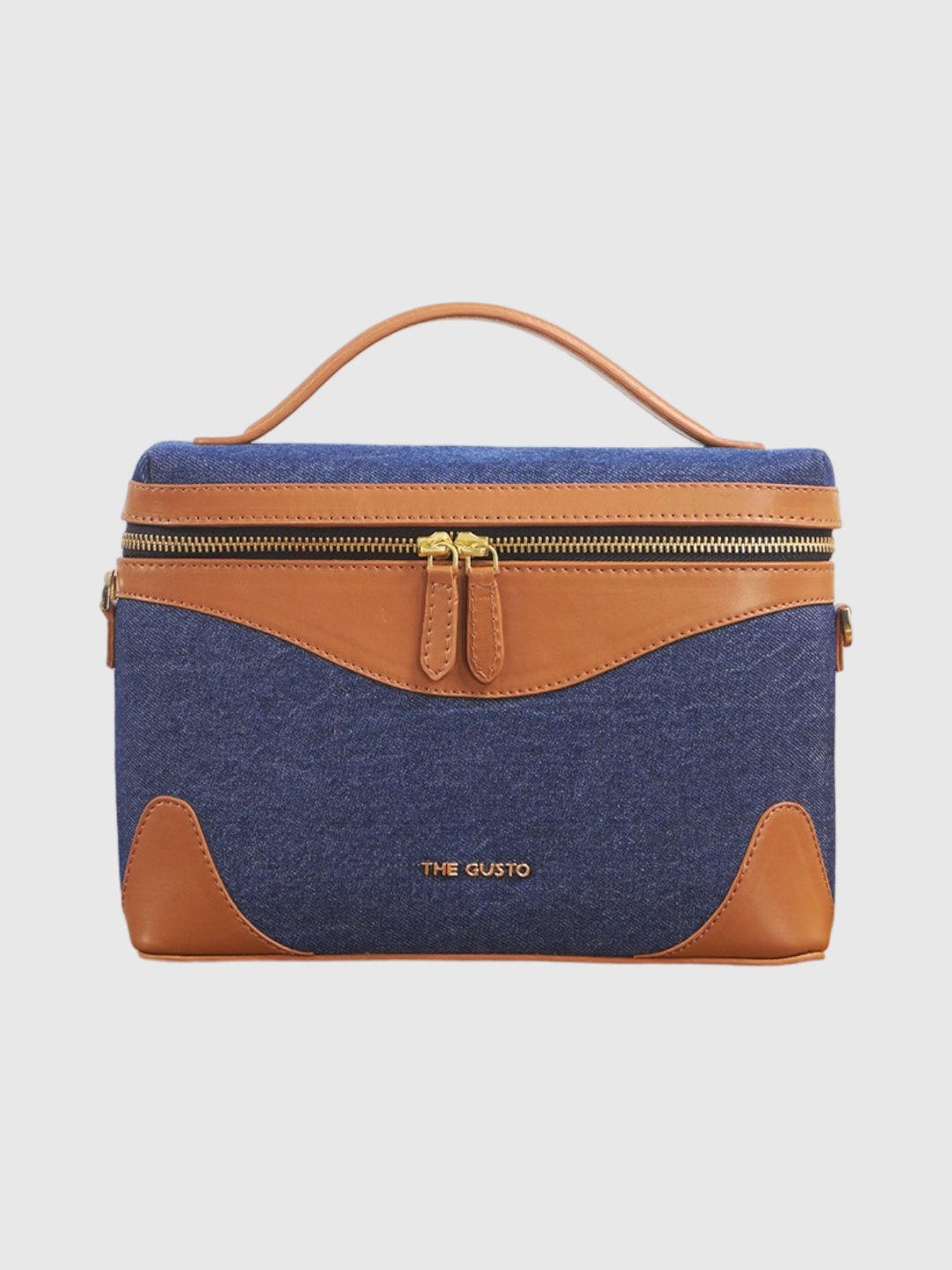 Bento Sling - Dark Denim and Tan