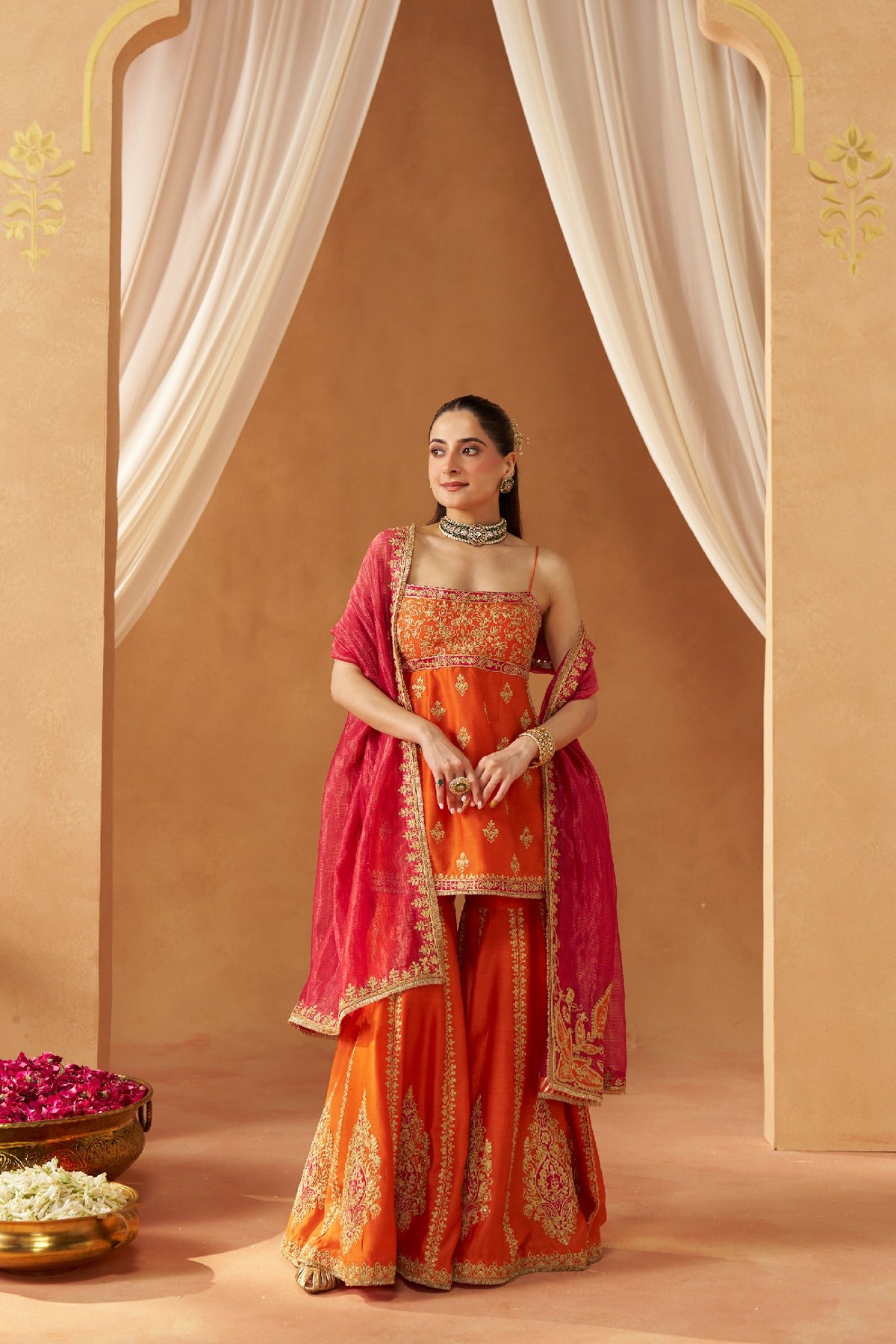Najma Kurta with Garara and Dupatta