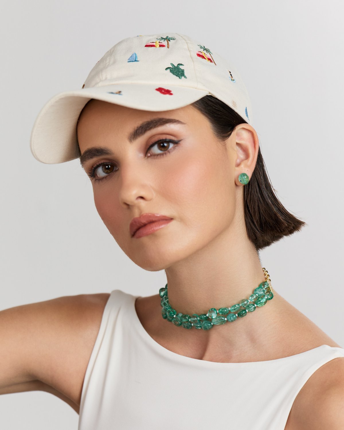 Light Green Micro Tumbles Choker