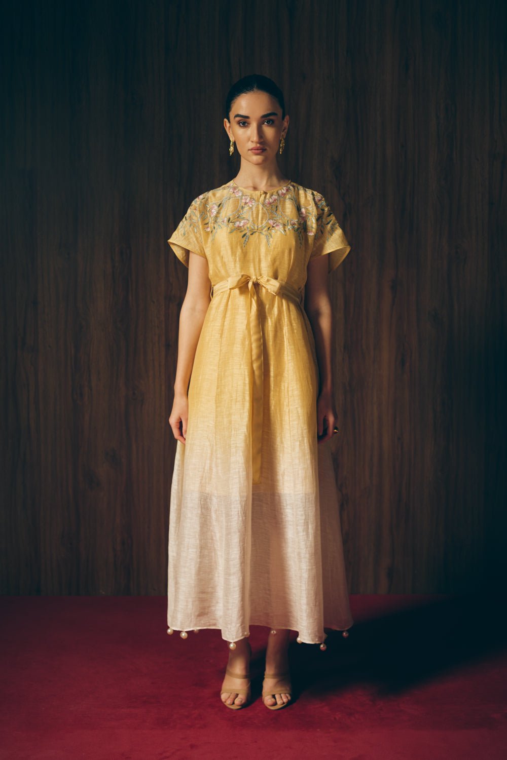 Florien golden dress
