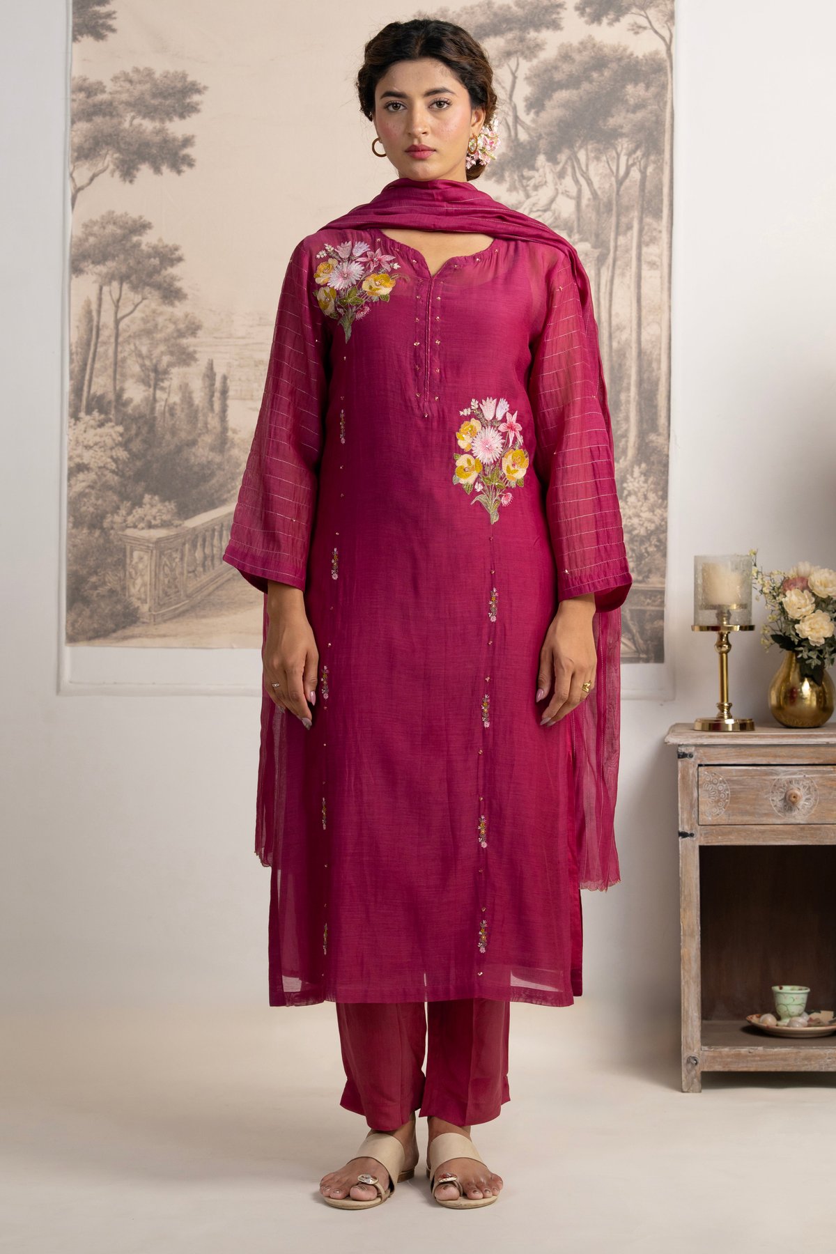 Twin Bouquet Suit Set