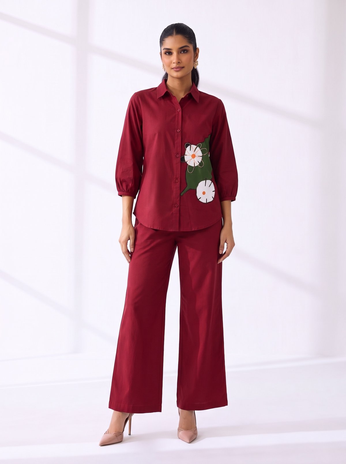 Elegant Burgundy Cordset
