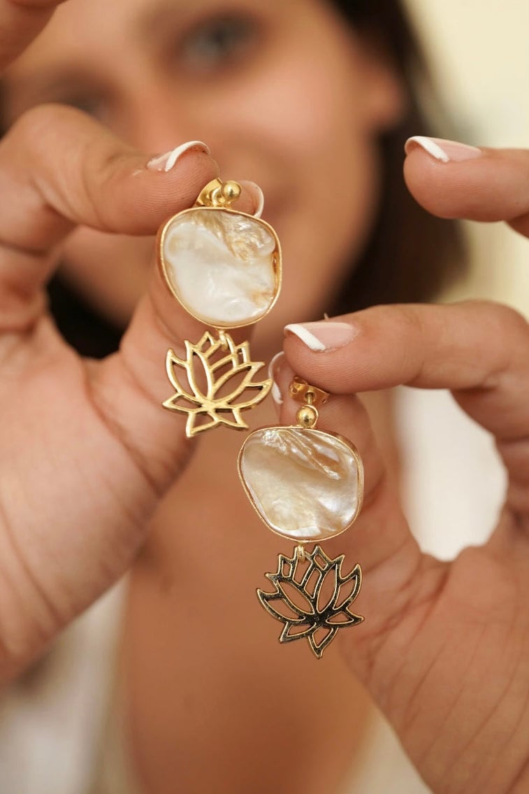 Aurora Earrings With Detachable Brass Studs