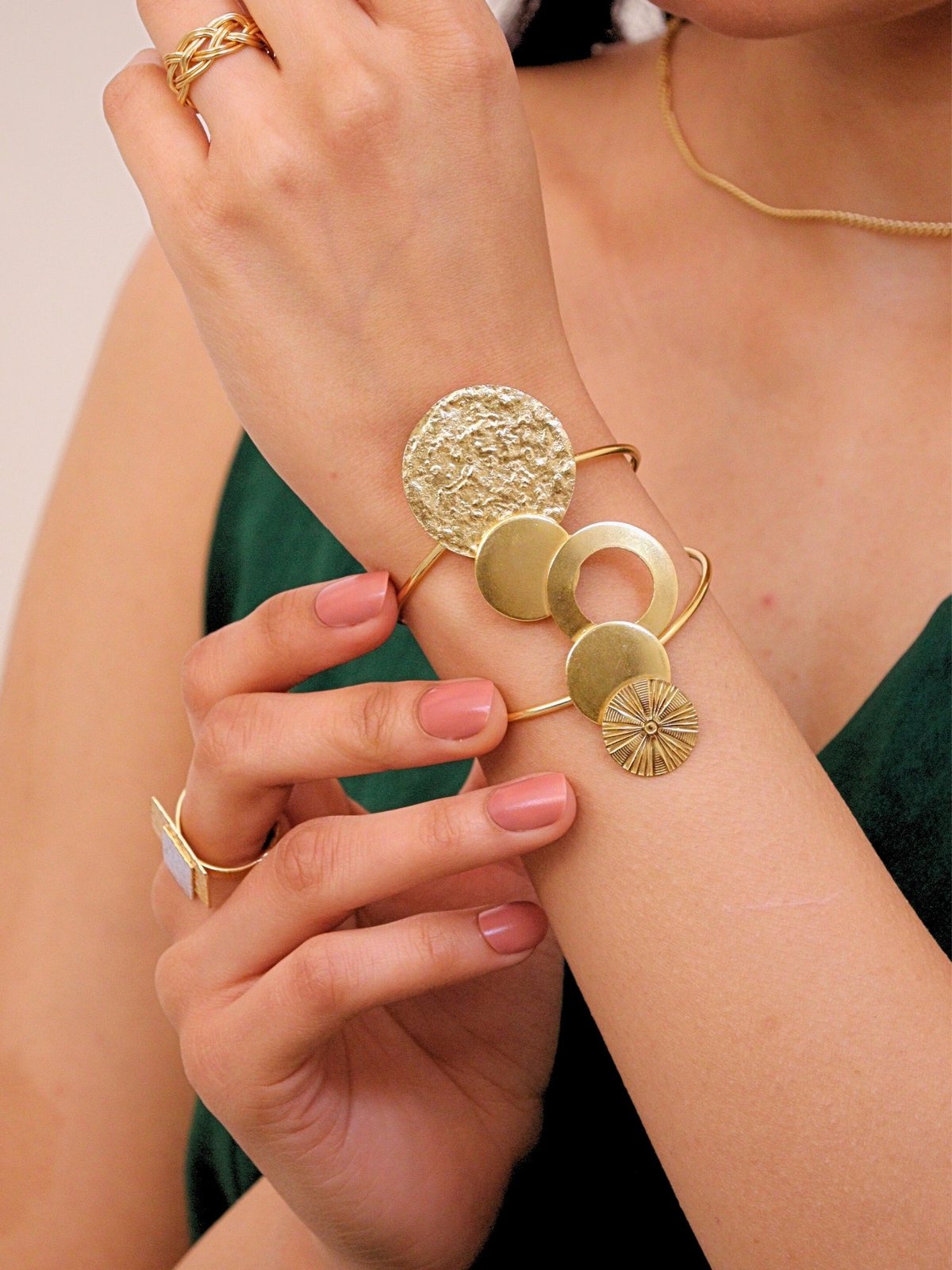 Kanchan Handcuff for Women 18K Gold Plated