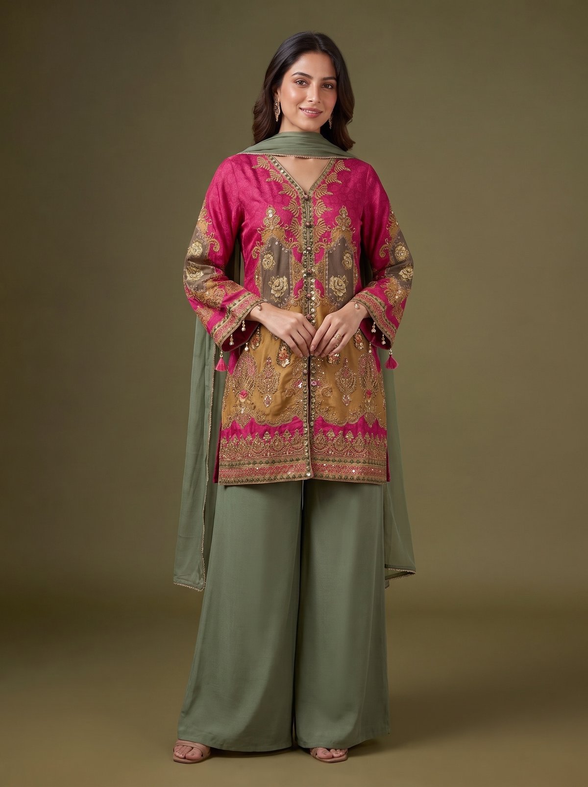 Rose-Pink ,Green-334104