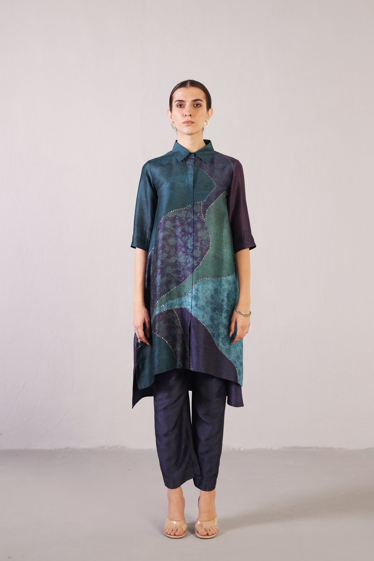 Flowna Blue Kurta Set