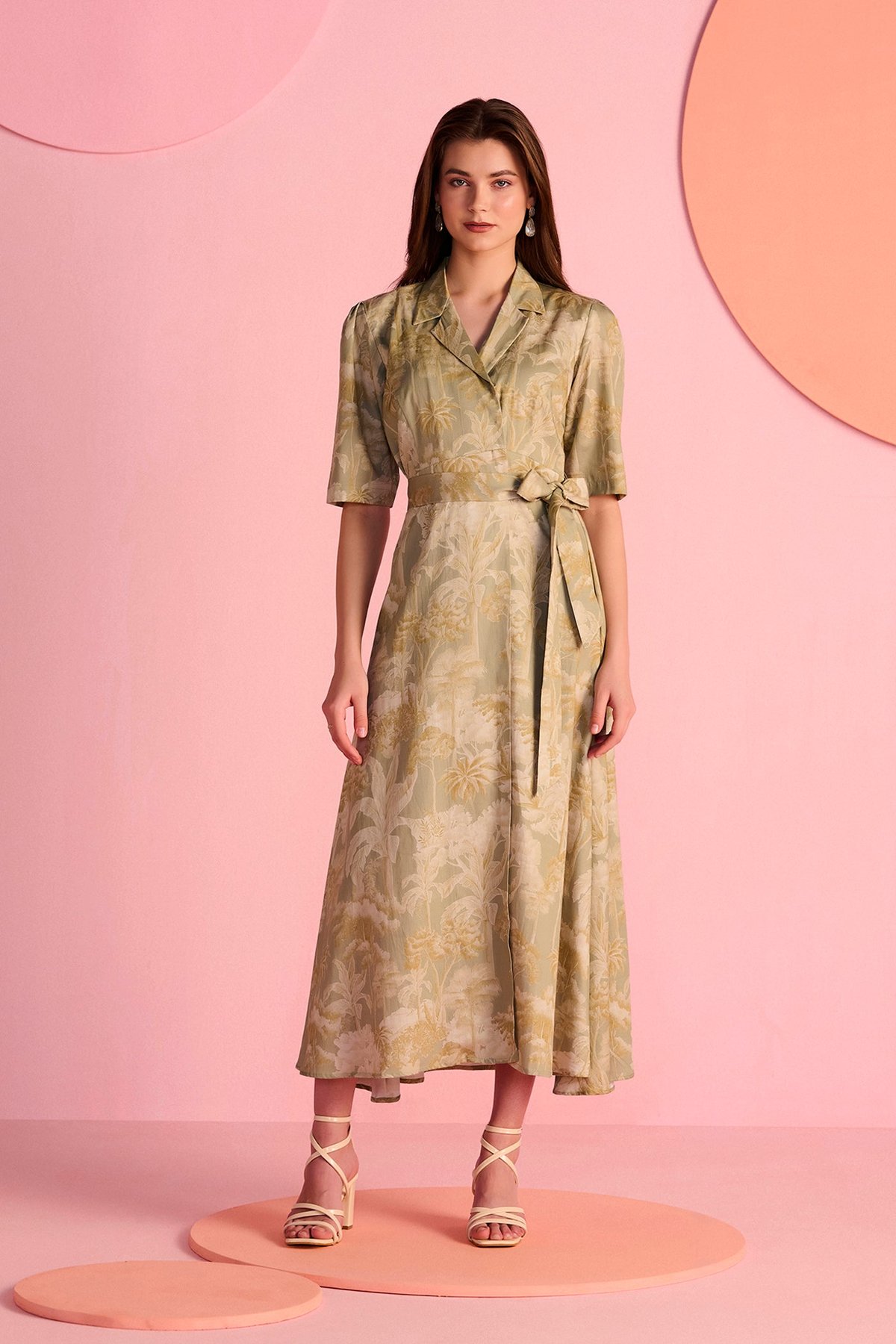 Sage Wrap Dress