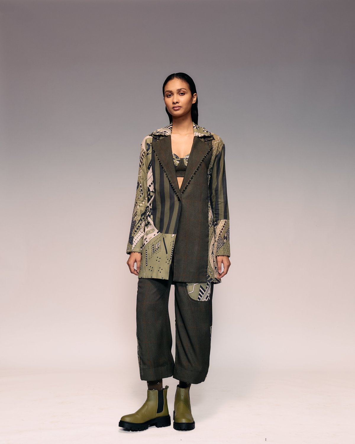 Olive Patch Blazer