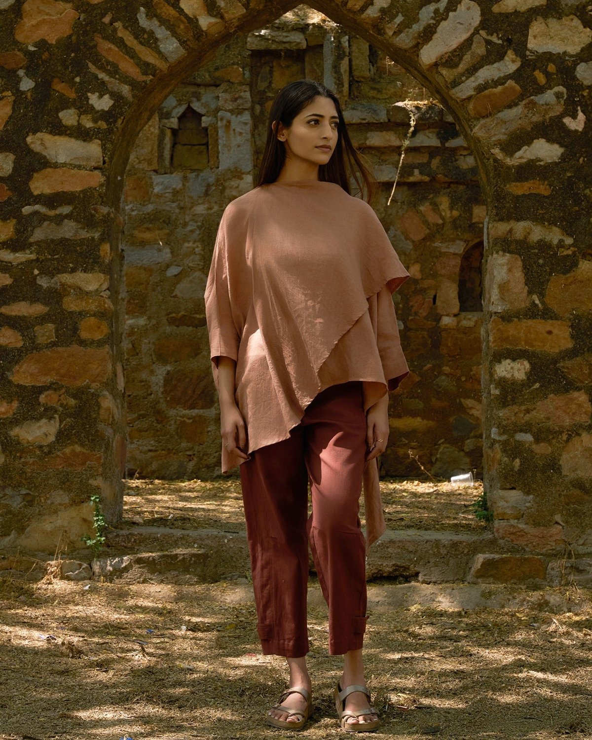 Mocha Cape Top