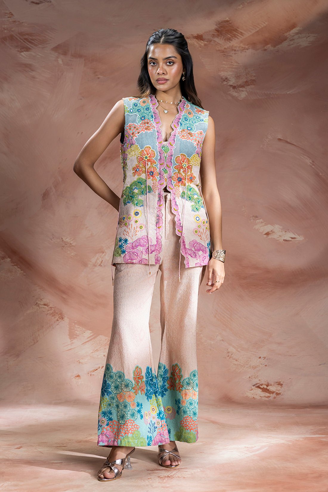 Kaia Embroidered Top And Pants