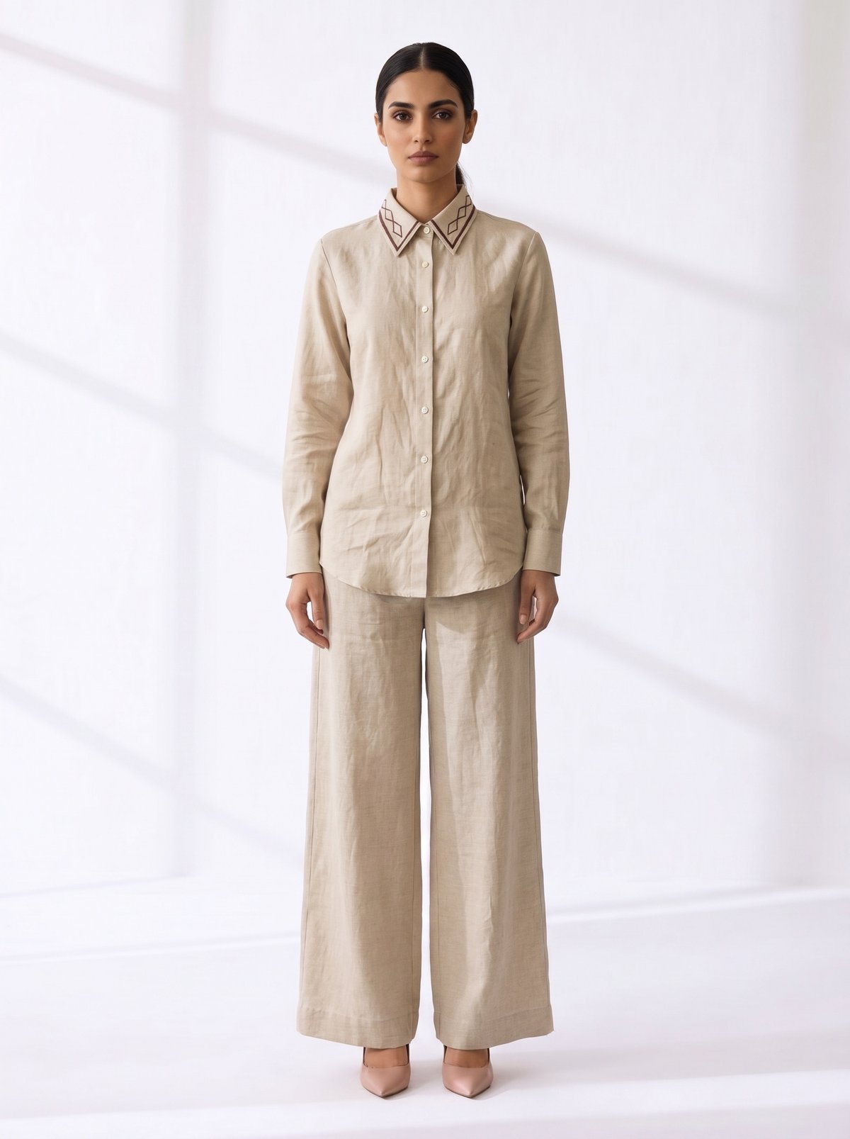 Pure Linen Cordset With A Relaxed Fit