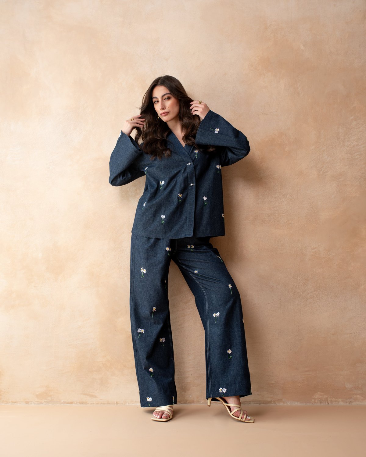 Midnight Daisy Co-ord Set
