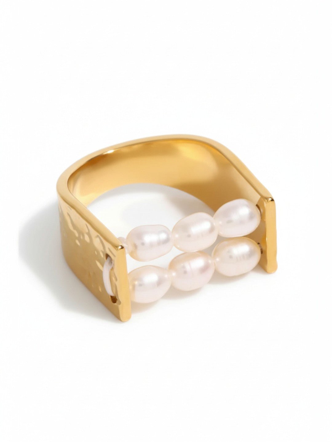 Vintage Pearl U Shape Ring