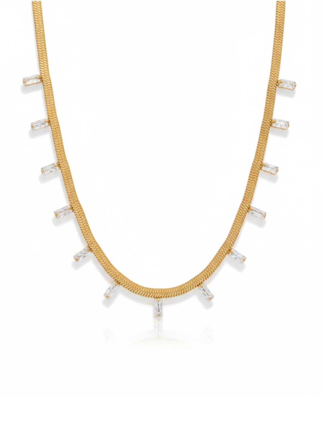 Real Gold Flat Snake Chain