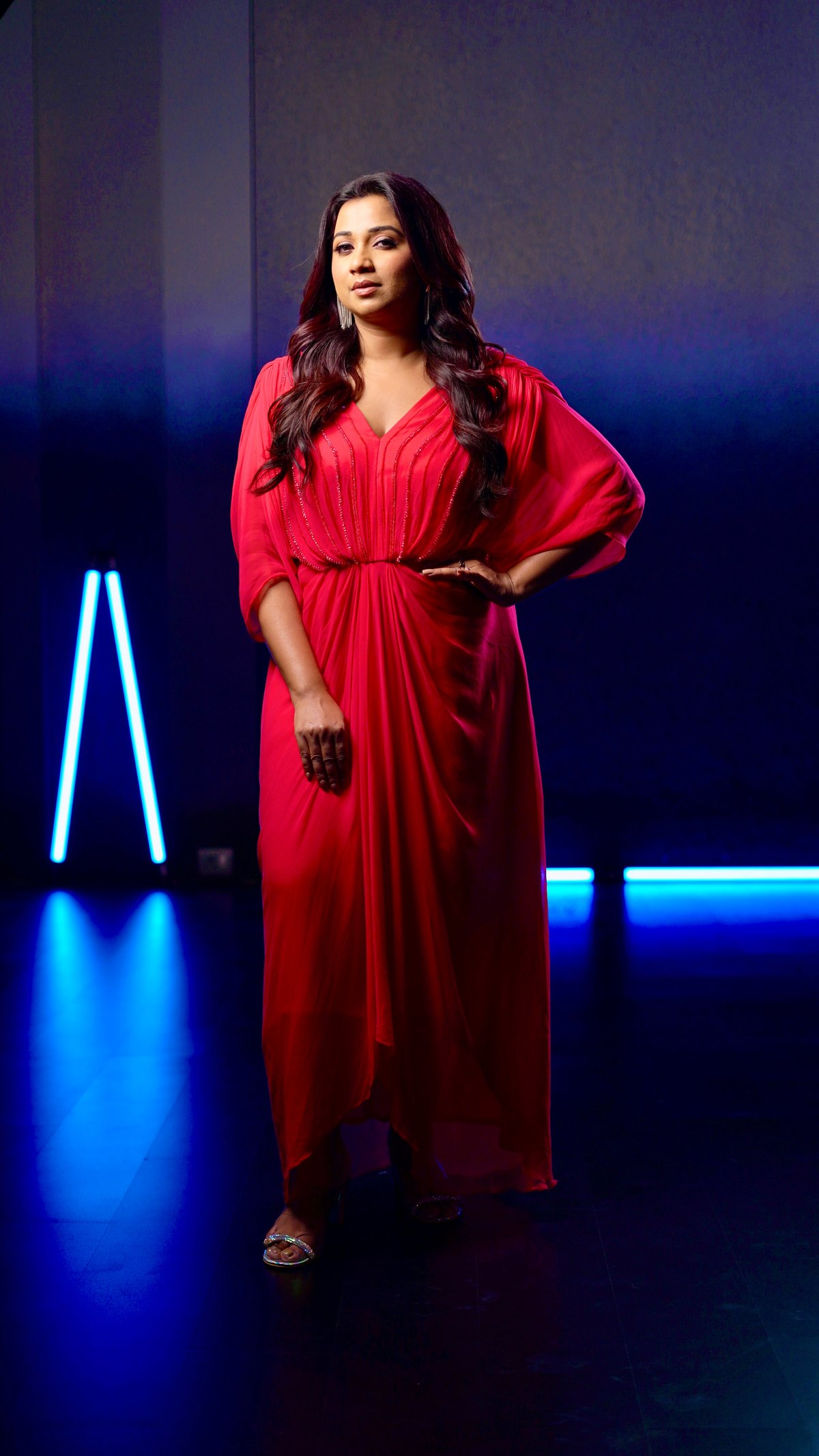 Red Drape Dress